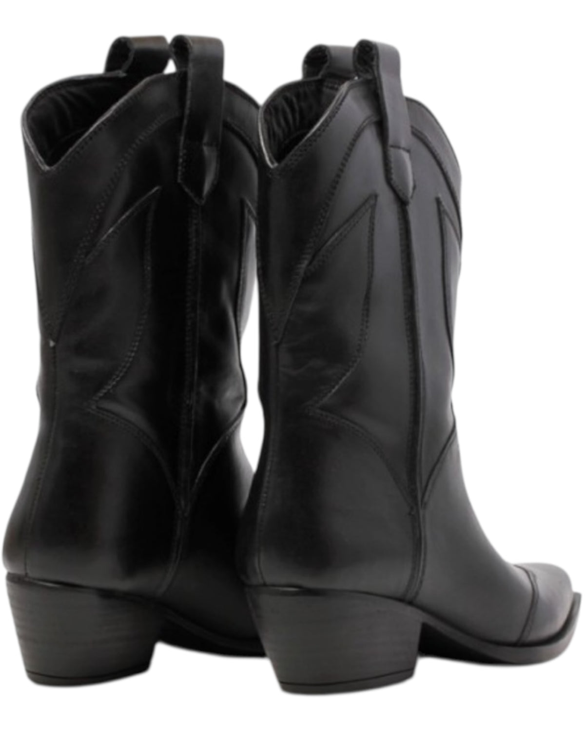 Δερμάτινα μποτάκια με χαμηλό τακούνι