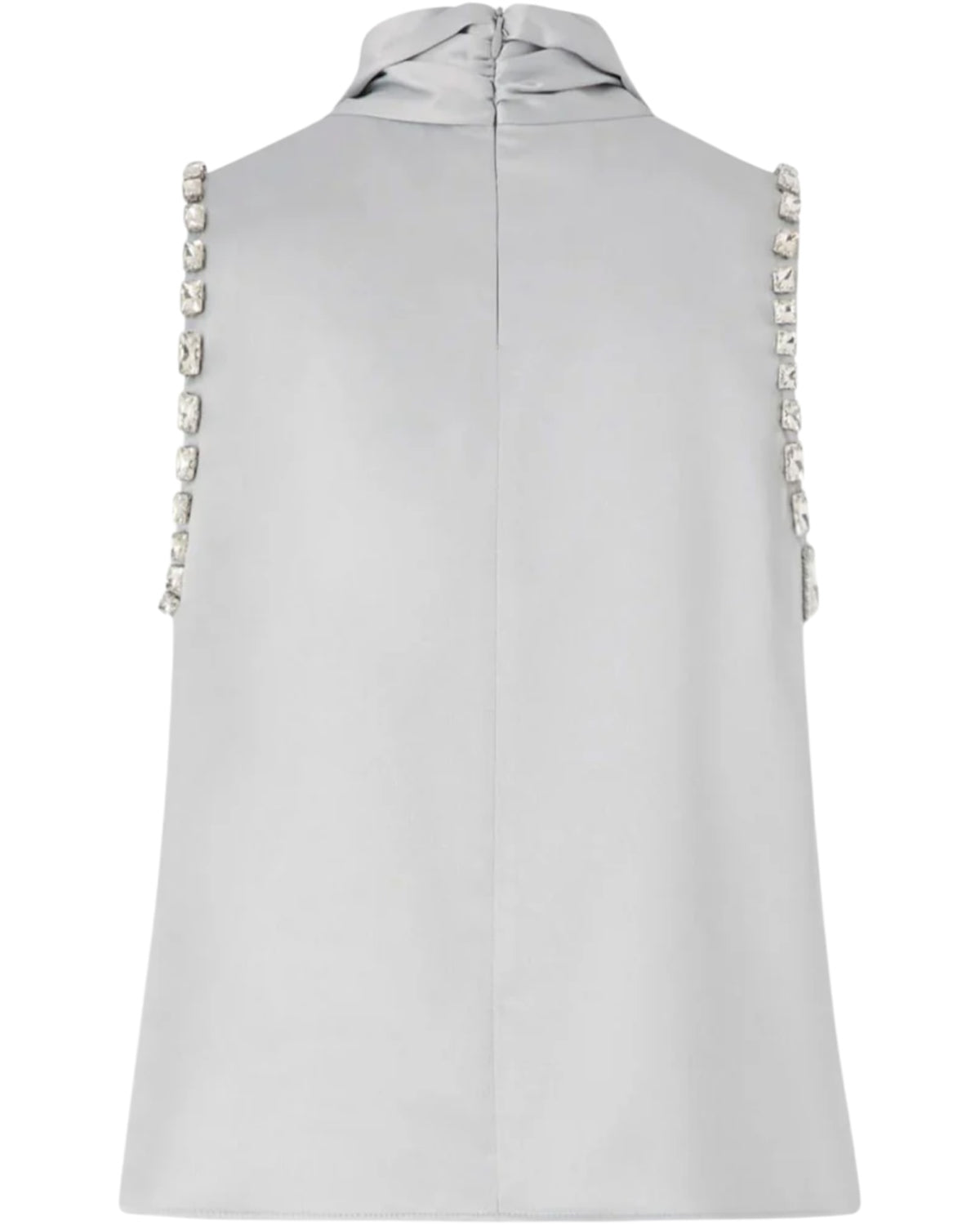 Τοπ σατέν με διακοσμητικούς κρυστάλλους ENRIQUETA