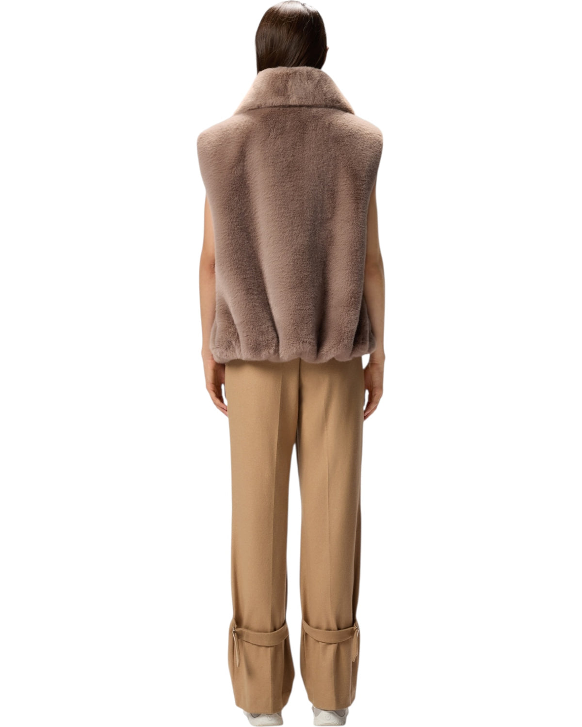 Γιλέκο από συνθετική γούνα με φερμουάρ DEYN