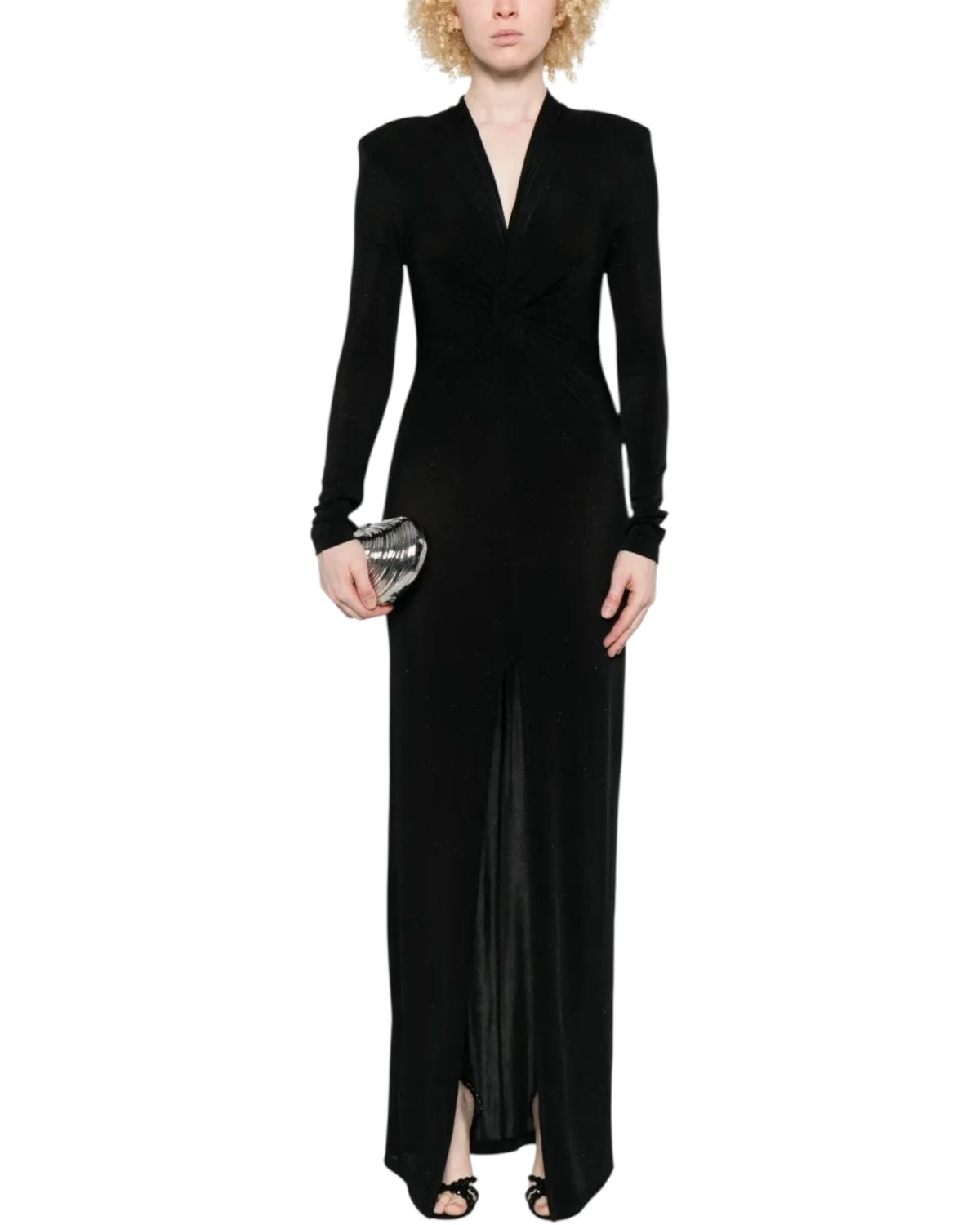 Maxi φόρεμα με μπροστινό σκίσιμο