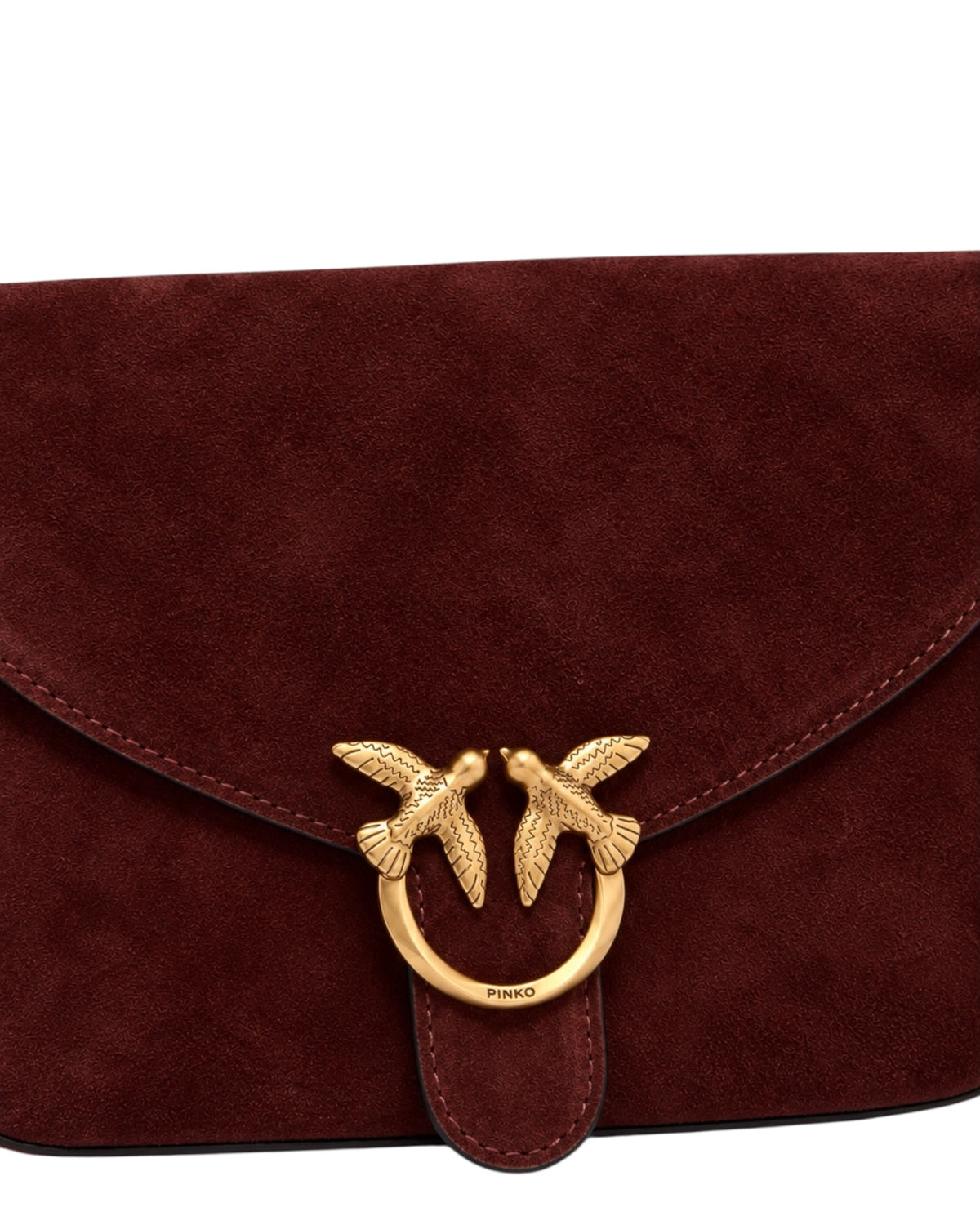 Τσάντα χιαστί σουέτ LOVE SATCHEL