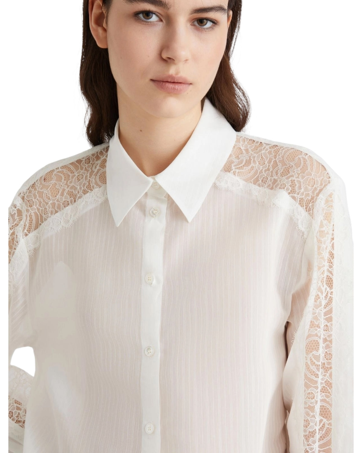 Πουκάμισο με δαντέλα CRISTIN