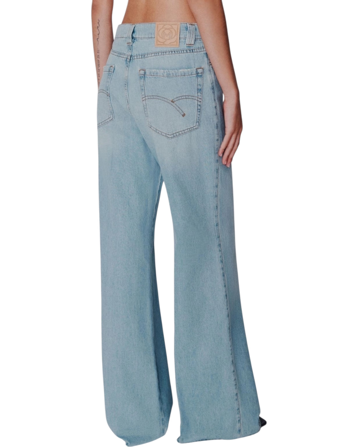 Τζιν με φαρδιά μπατζάκια MLSWLEG