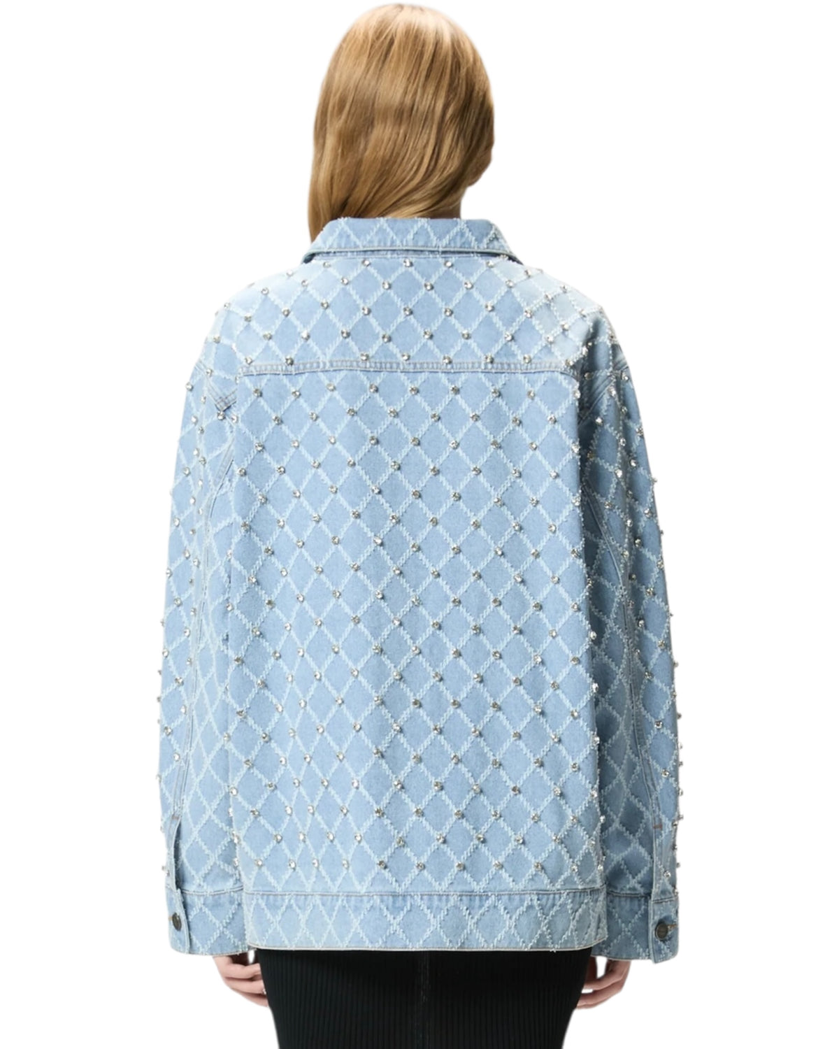 Τζιν μπουφάν με μοτίβο διαμαντιών PIFERAIO