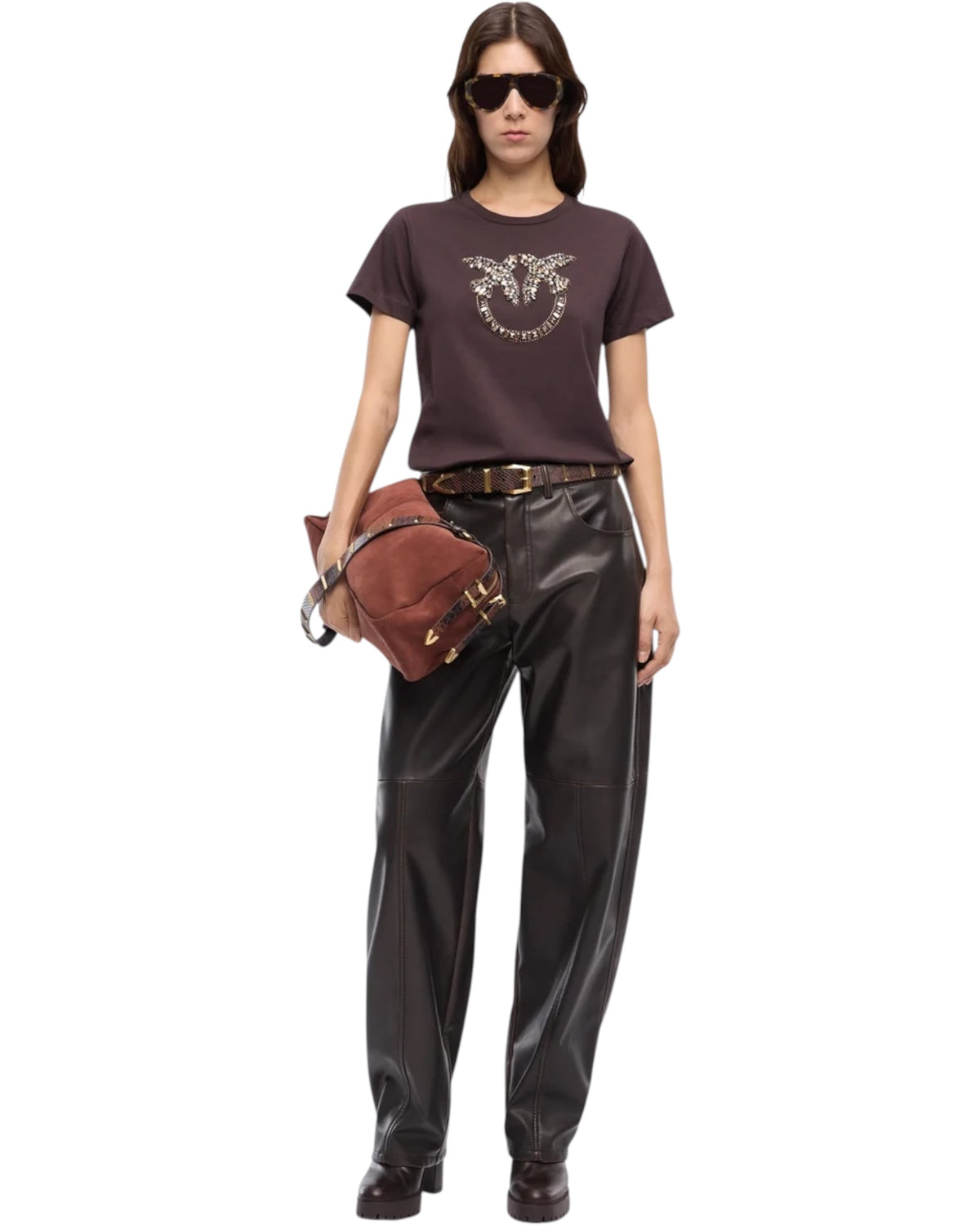 T-shirt QUENTIN Love Birds με διακοσμητικά στοιχεία