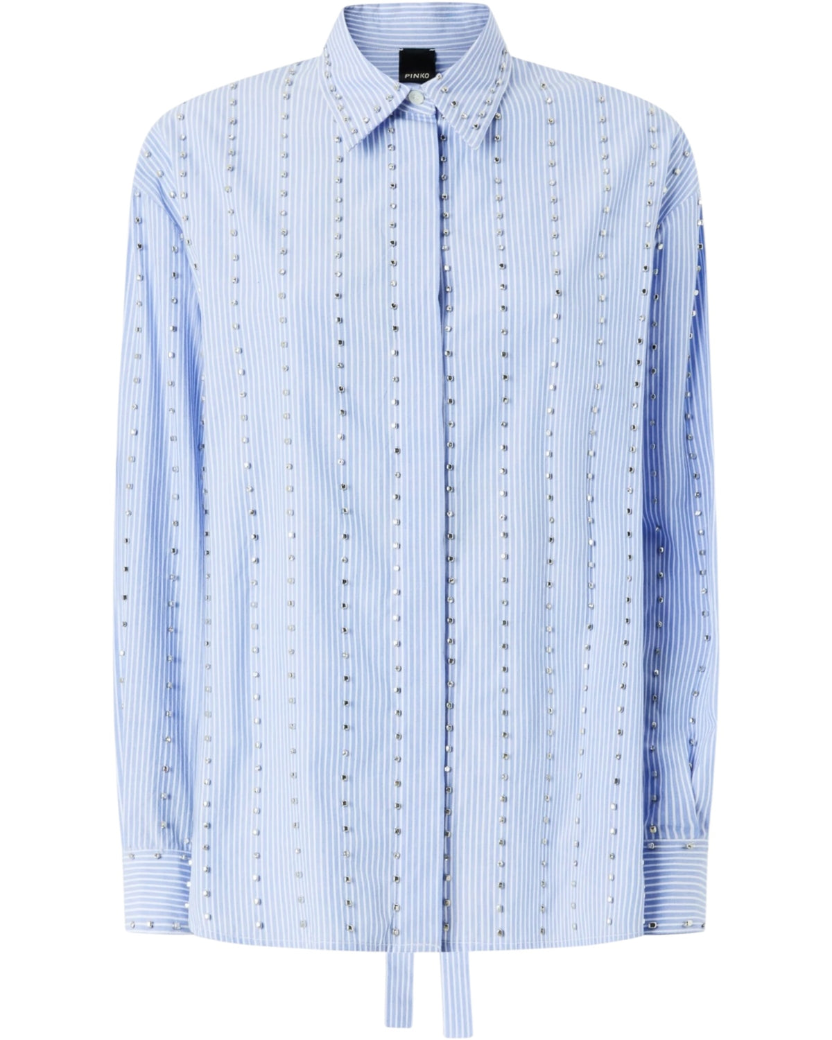 Ριγέ πουκάμισο με στρας CARLEY