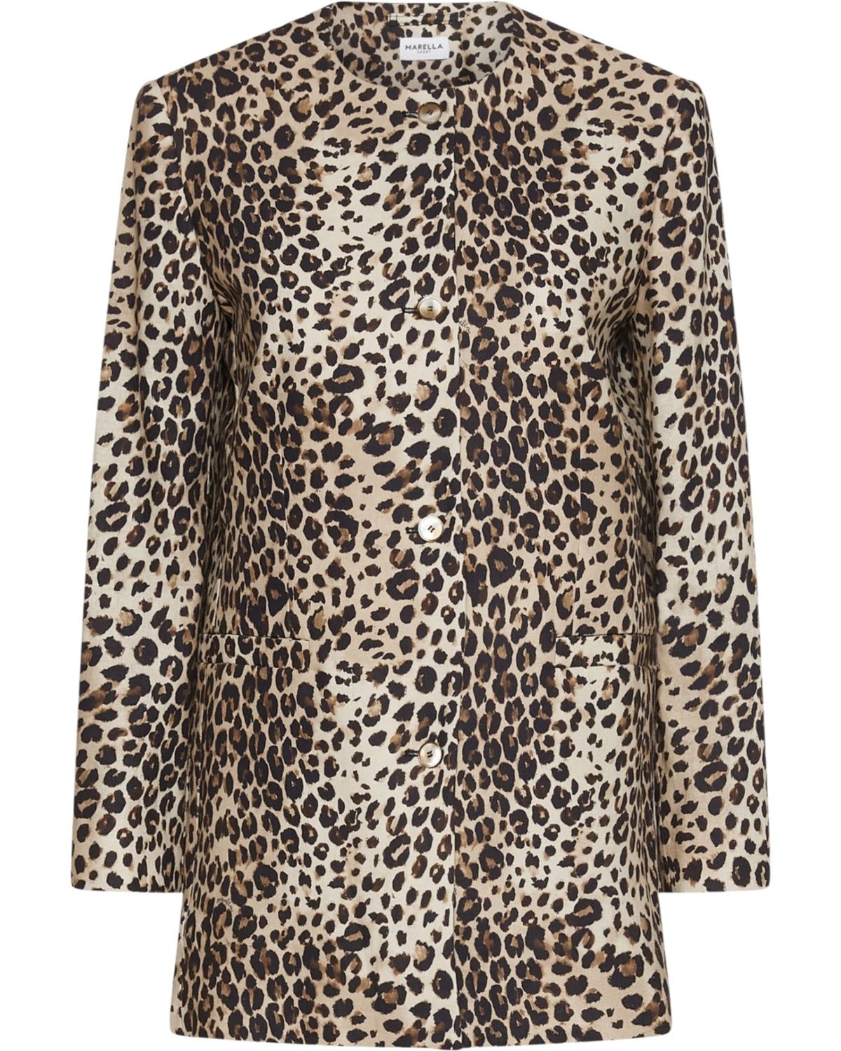 Σακάκι λινό χωρίς γιακά MLSCABINA