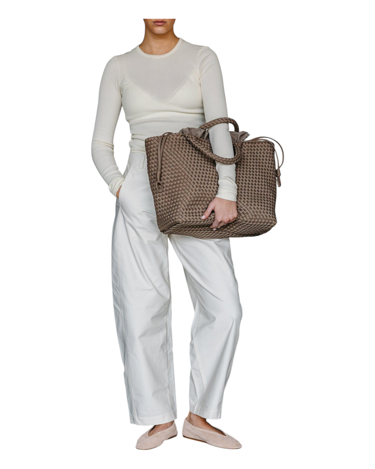 Tote τσάντα large Taupe Secret