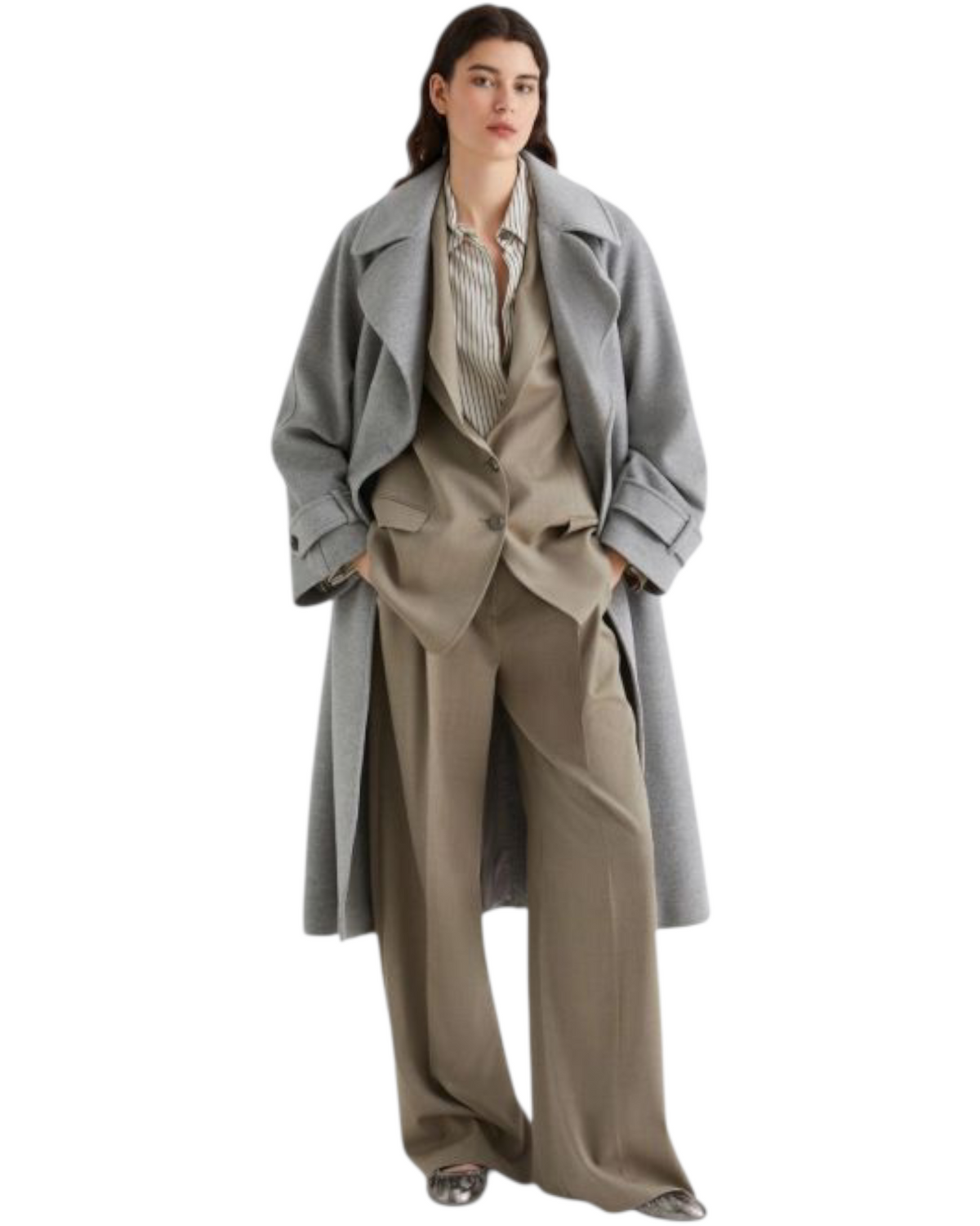 Πουκάμισο από twill με λεπτή ρίγα REPERTO