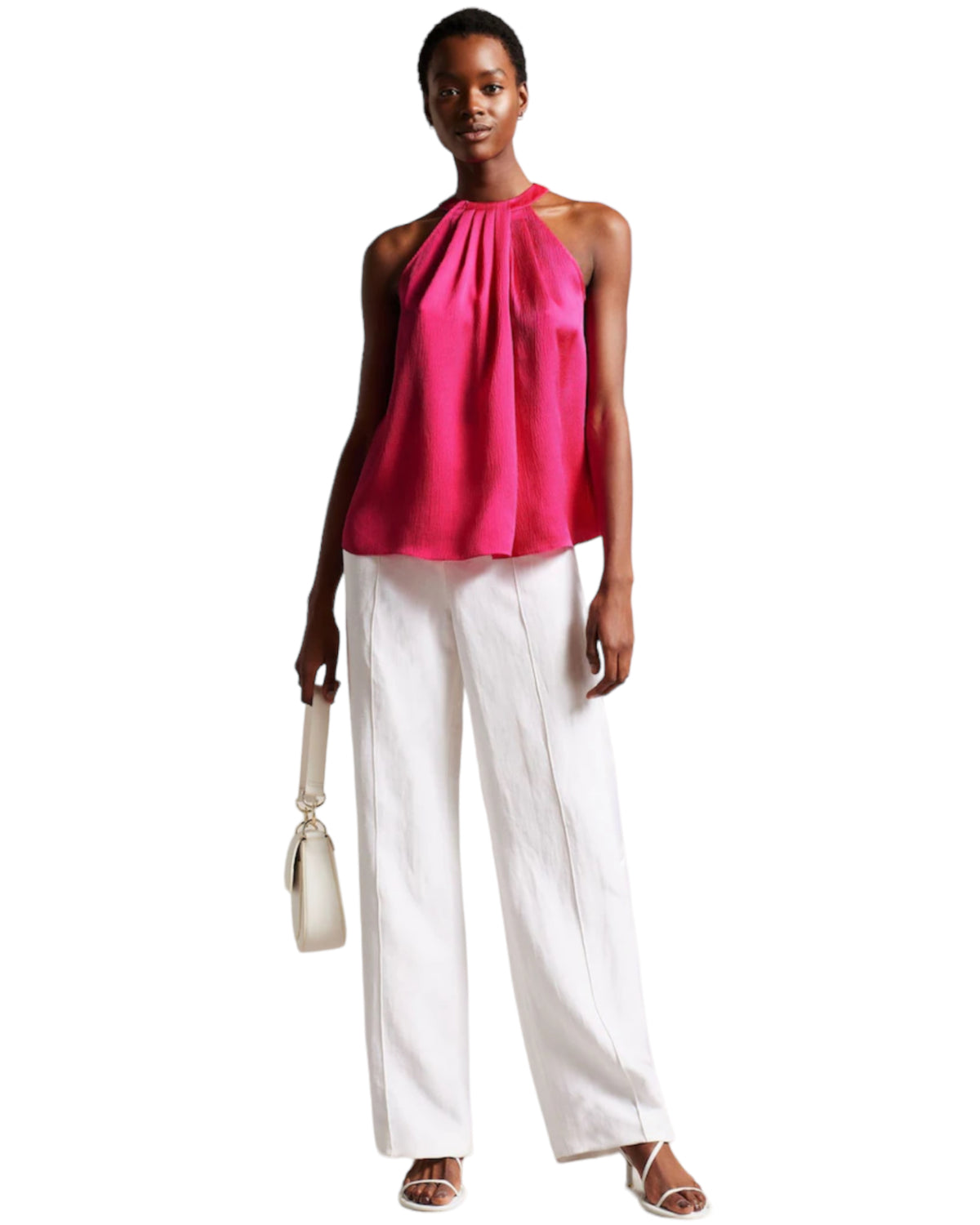 Μπλούζα αμάνικη με πιέτες CORRALI