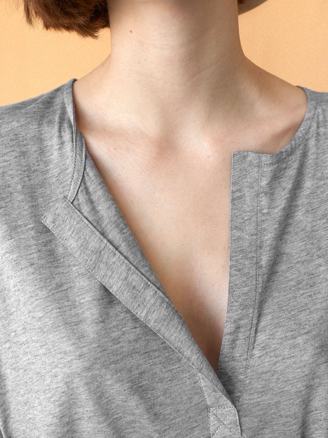 Cotton and wool maxi pockets T-shirt απο INTROPIA - POSH MARKET