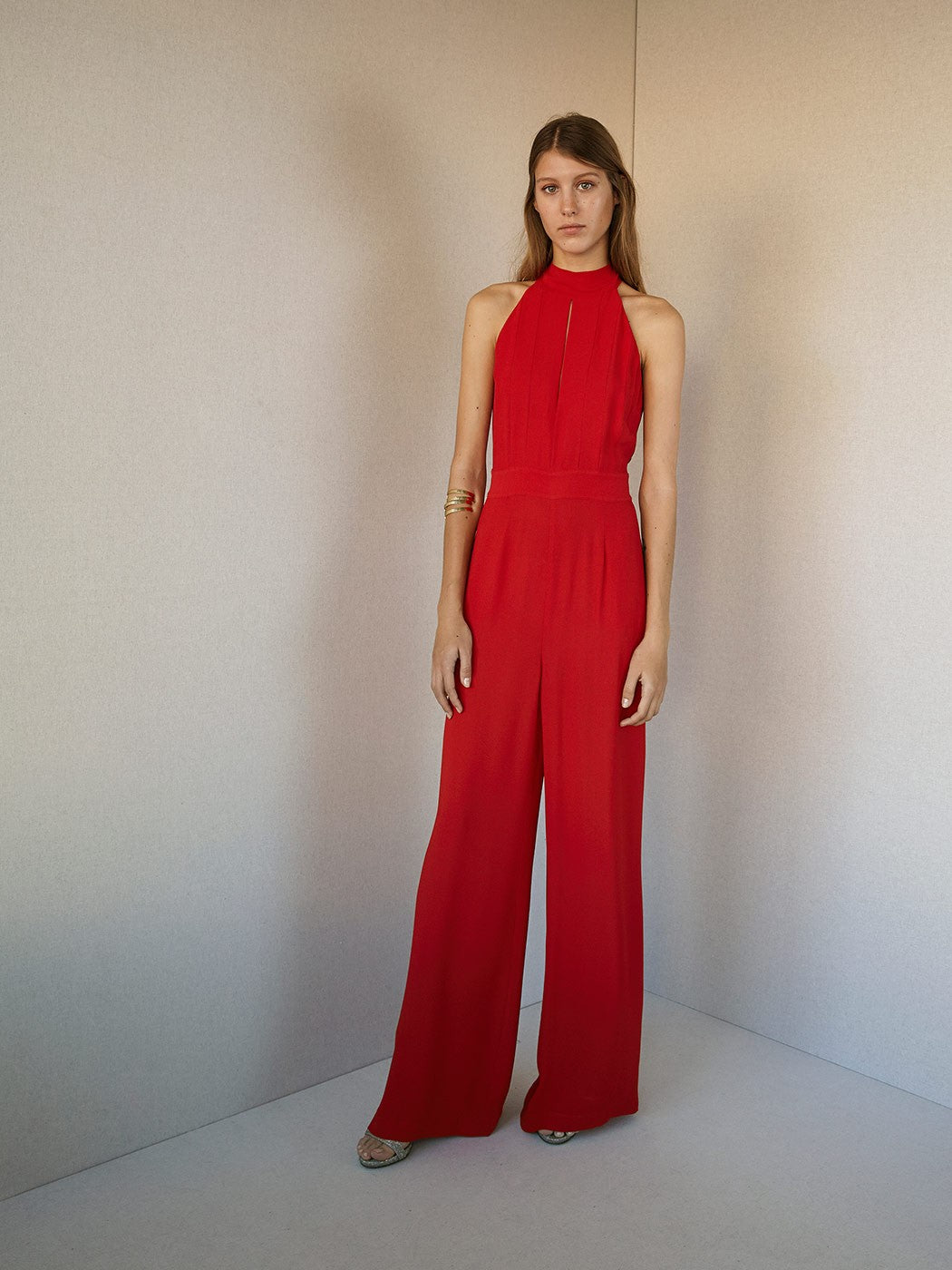 Back tie long jumpsuit απο INTROPIA - POSH MARKET