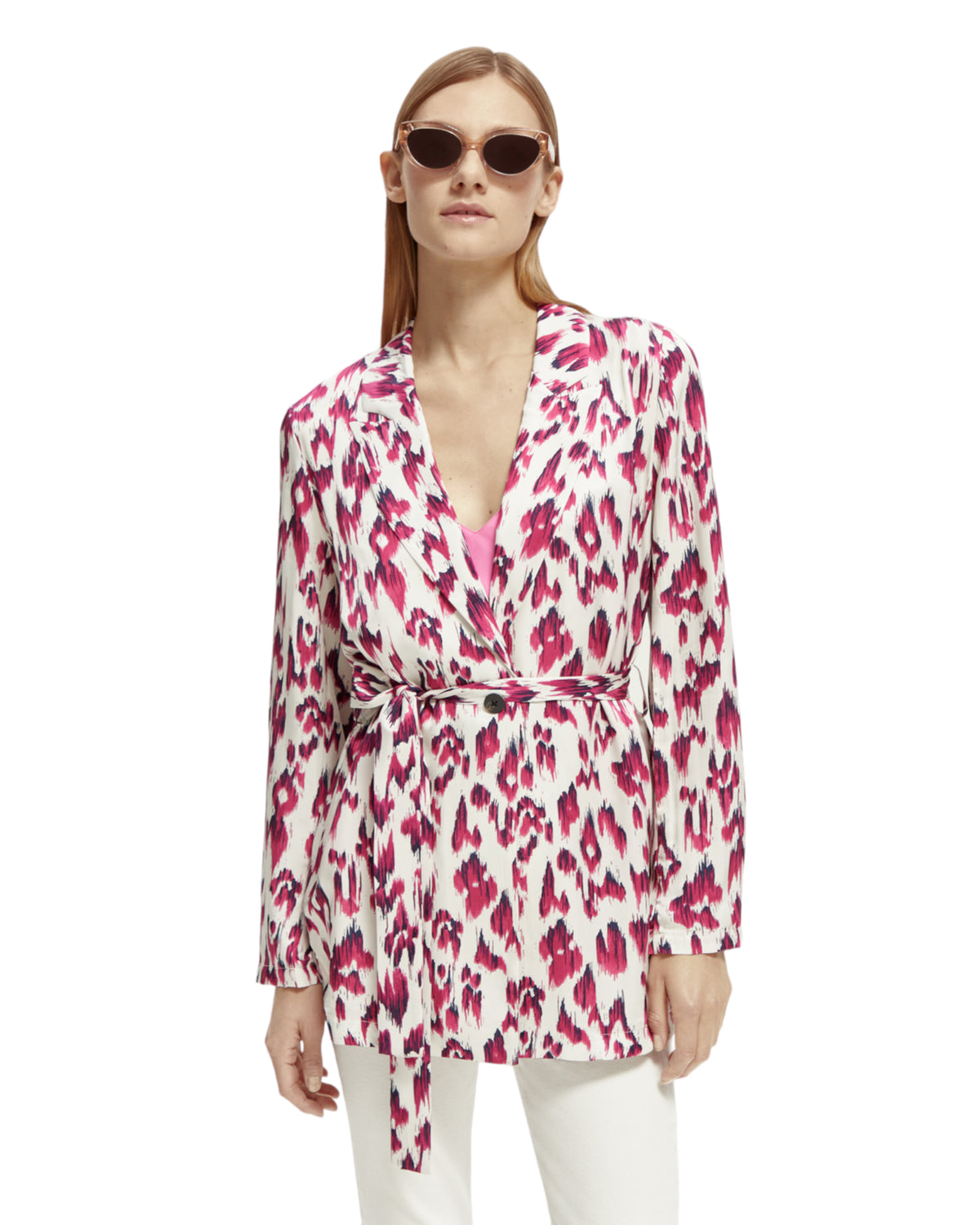 Blazer με εμπριμέ print