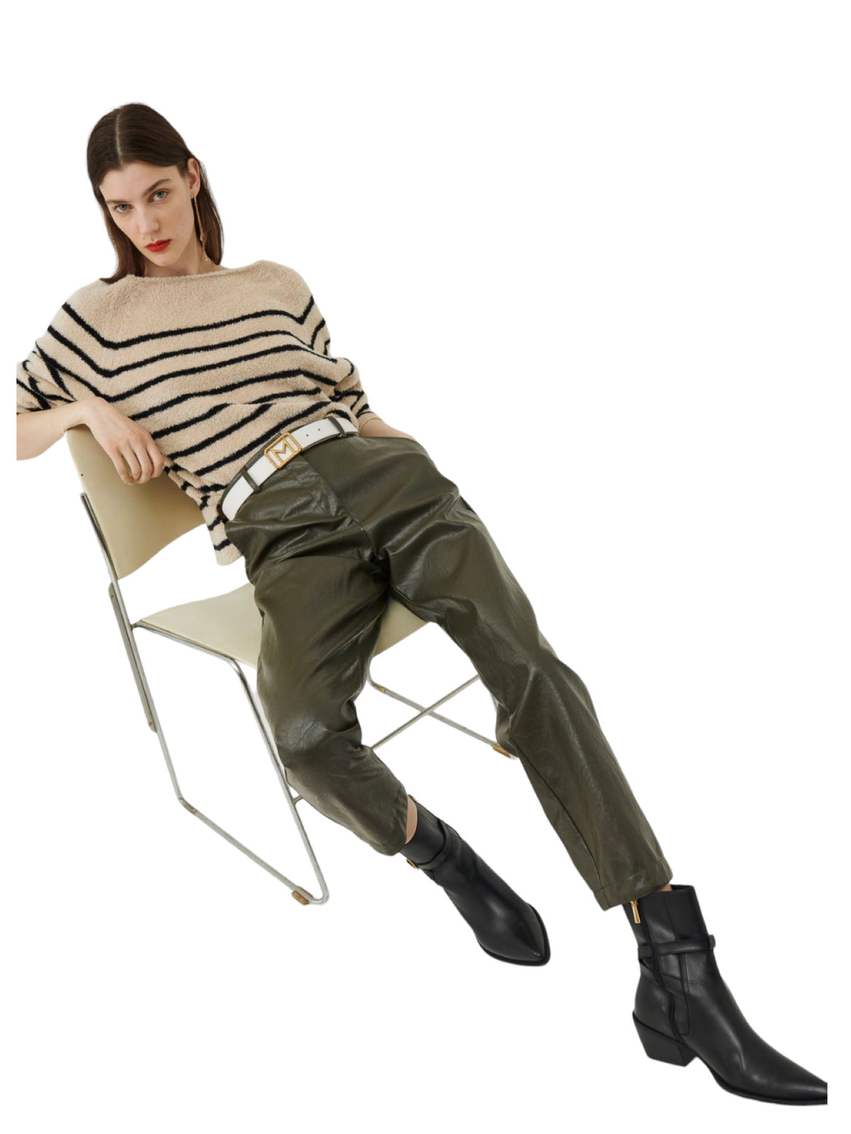 Παντελόνι δερμάτινο σε ίσια γραμμή DRINA