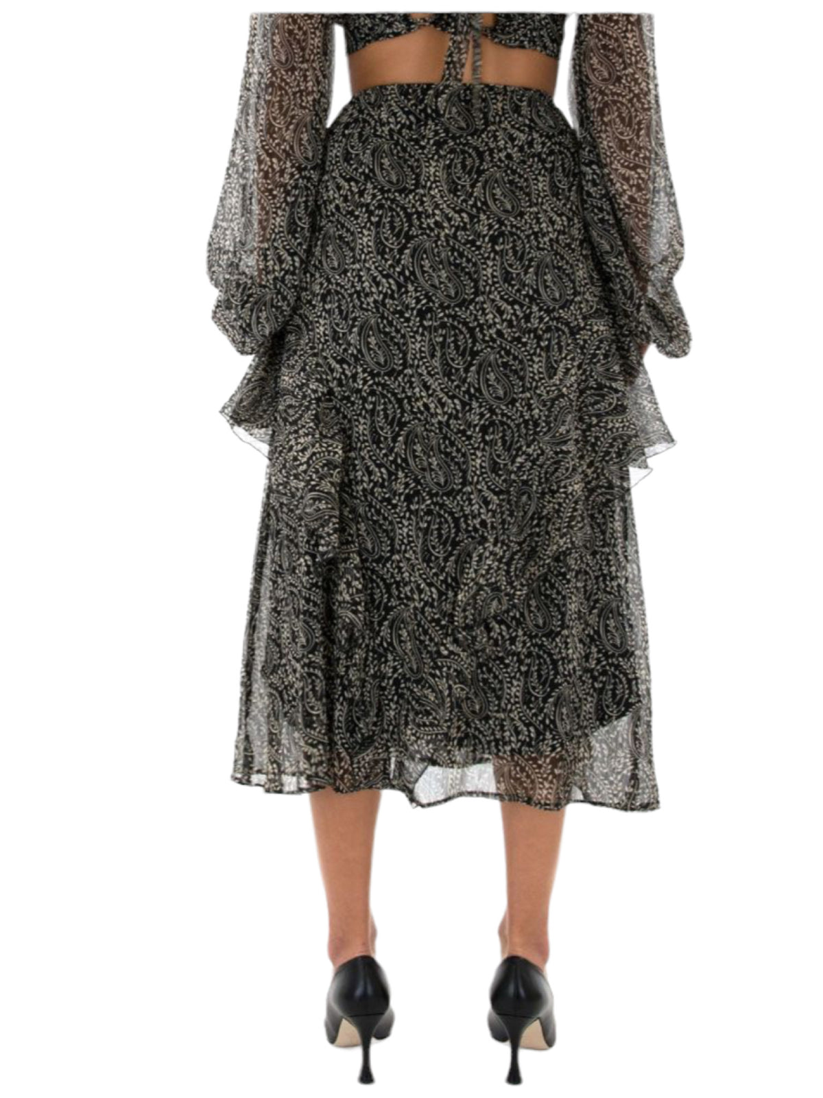 Φούστα Midi με βολάν