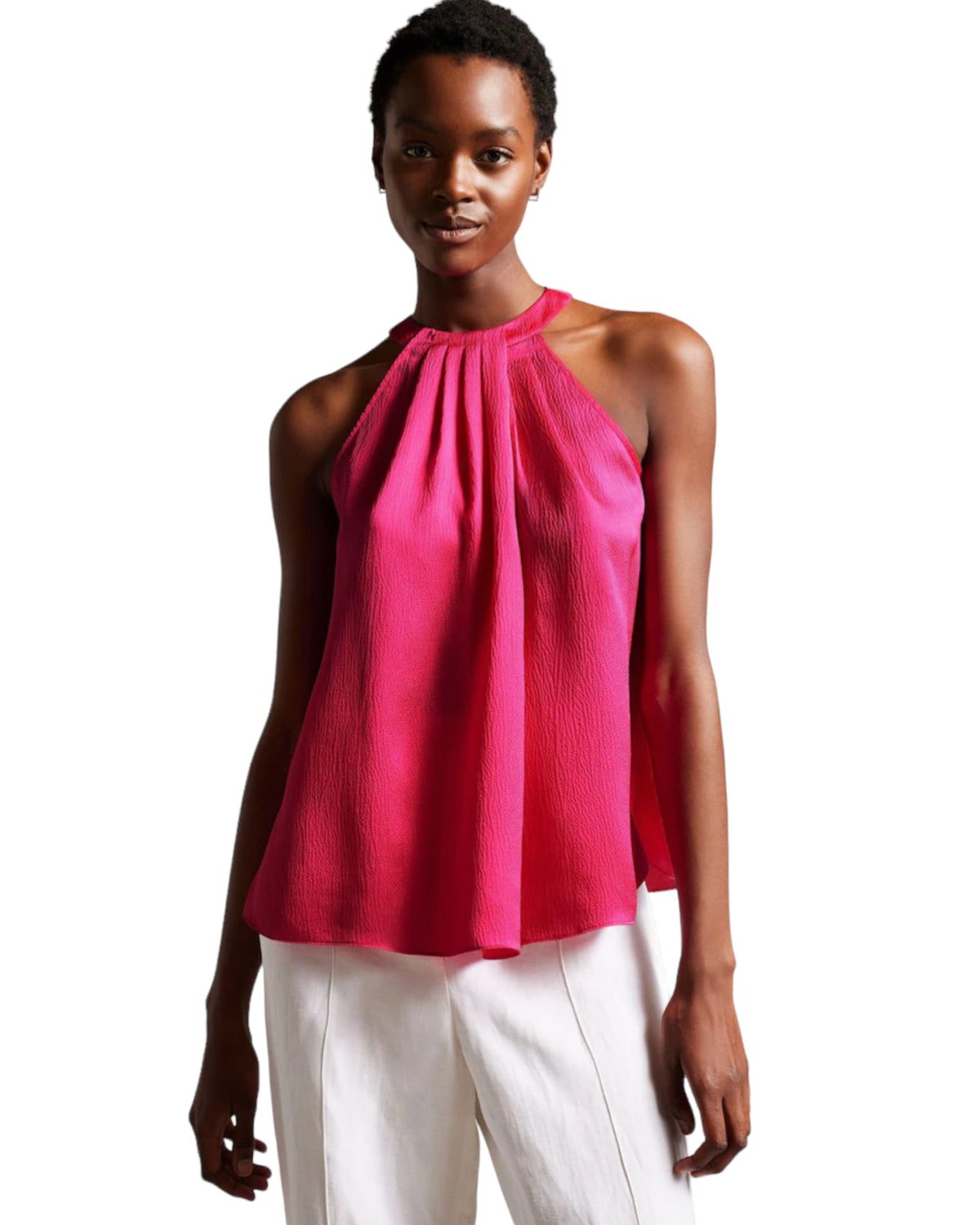 Μπλούζα αμάνικη με πιέτες CORRALI