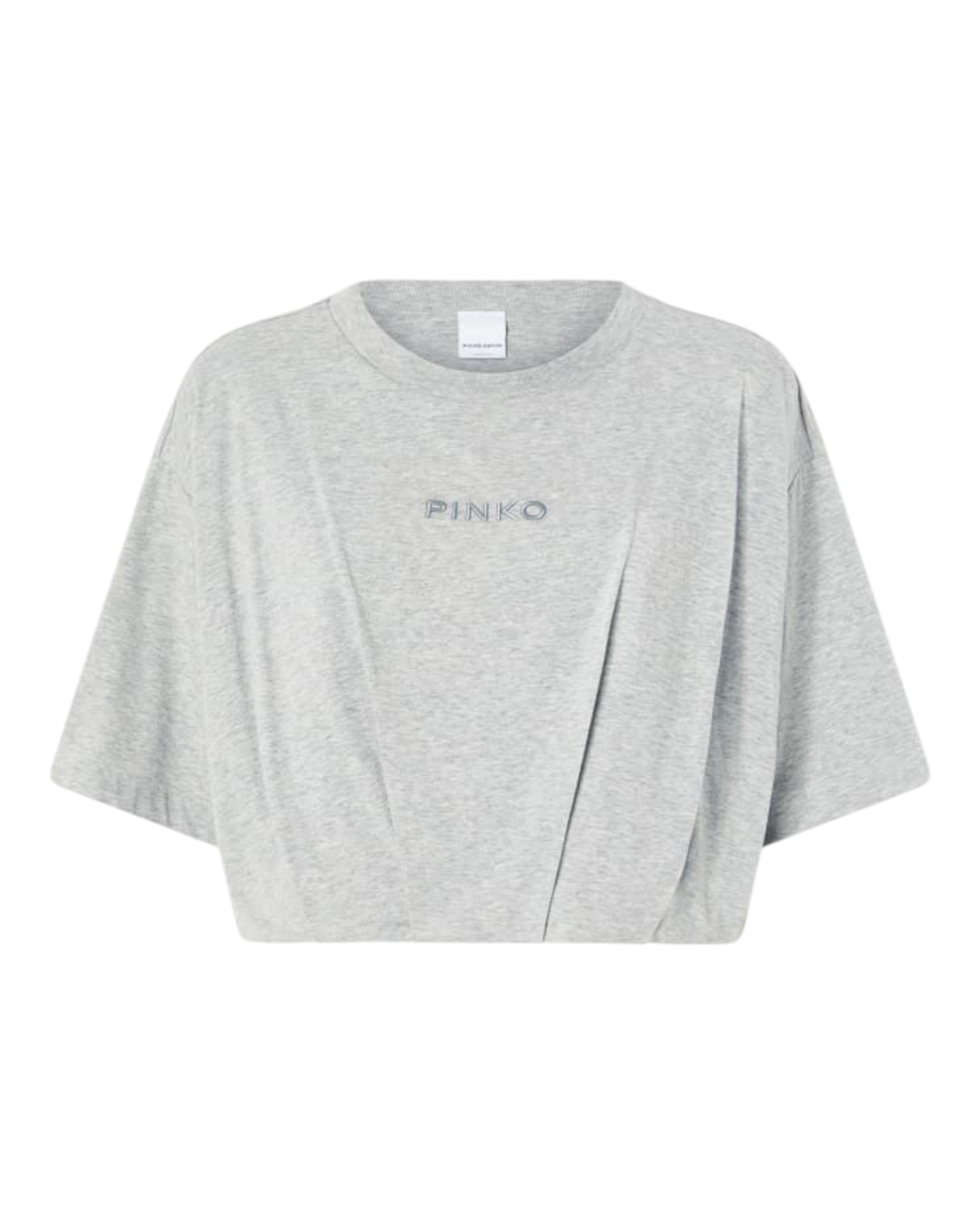 Φαρδιά κοντή μπλούζα με κεντημένο λογότυπο TORRONE