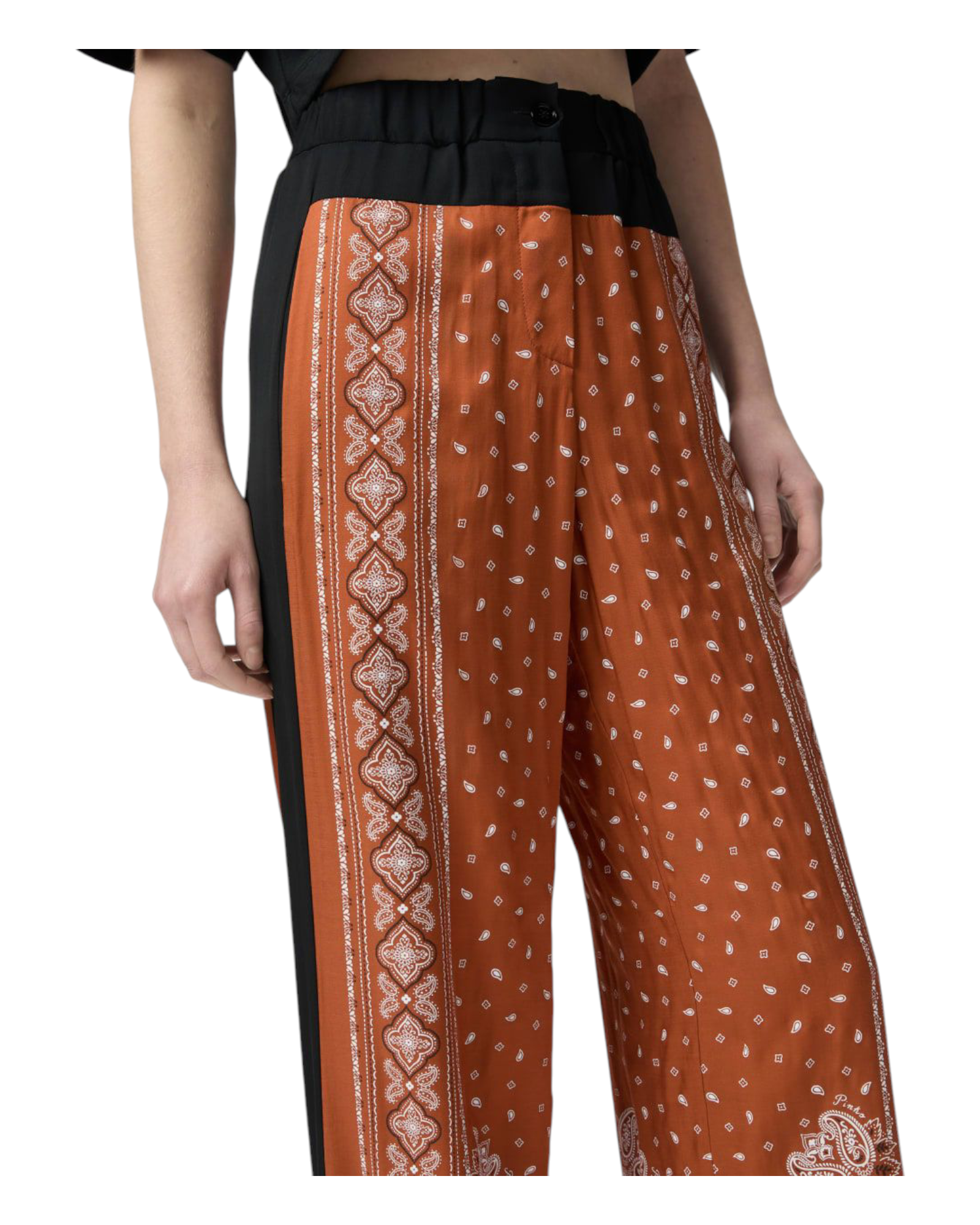 Παντελόνι με φαρδιά γραμμή και ιδιαίτερο τύπωμα SPIRITO