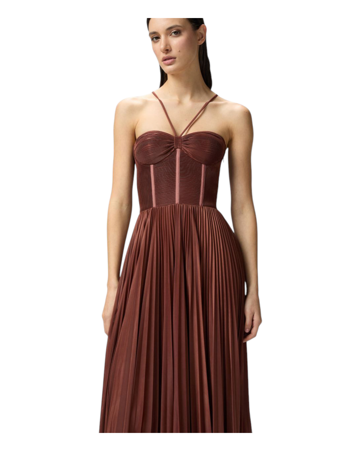 Φόρεμα Bustier σε Πλισέ CICOGNA