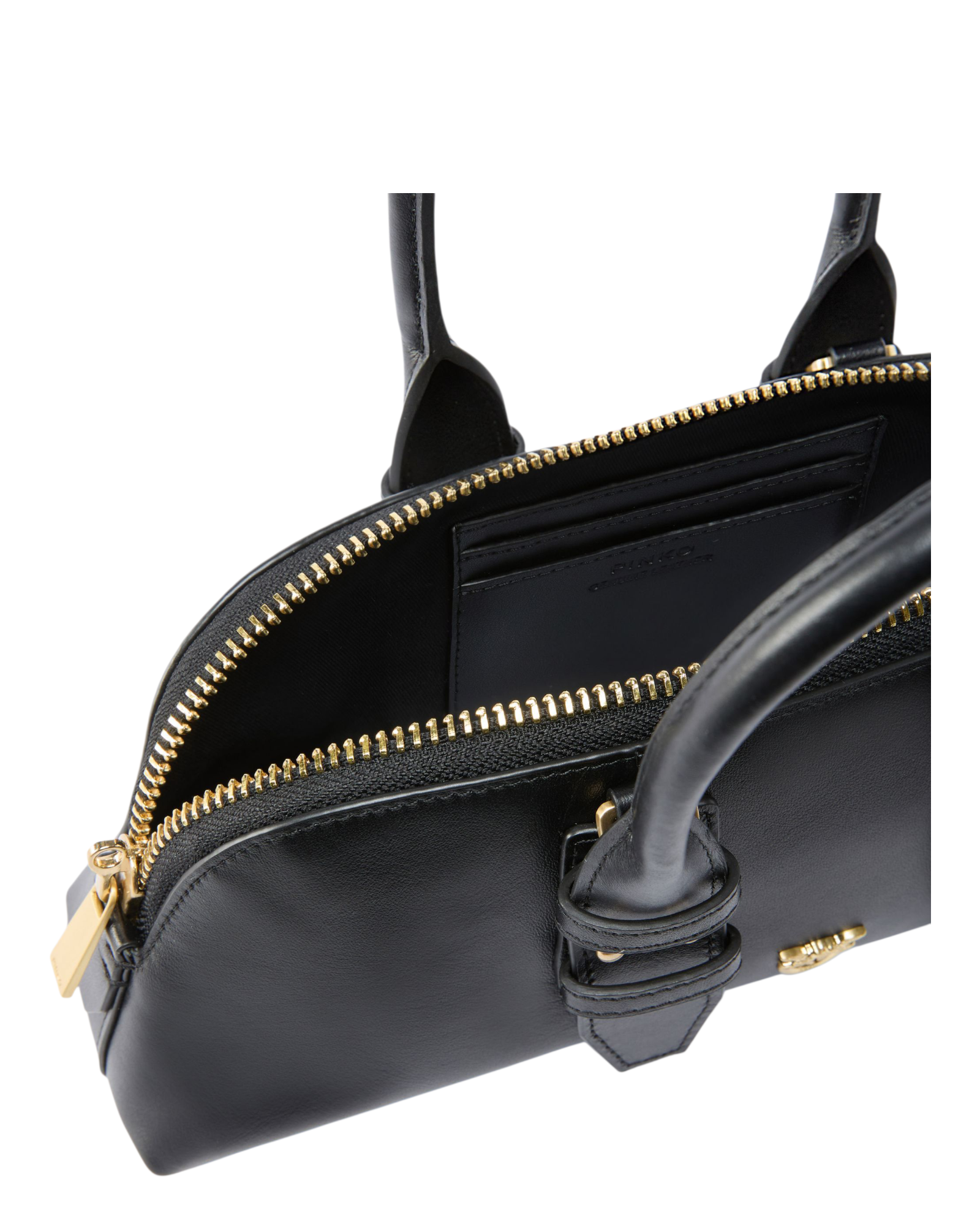 Μικρή δερμάτινη τσάντα BOWLING BAG BAGUETTE