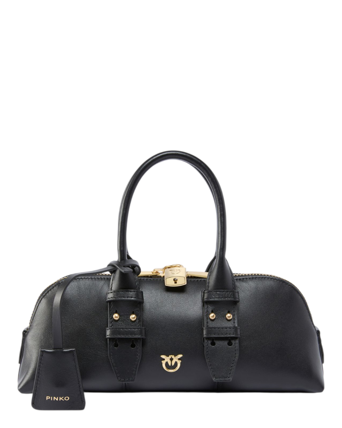 Μικρή δερμάτινη τσάντα BOWLING BAG BAGUETTE