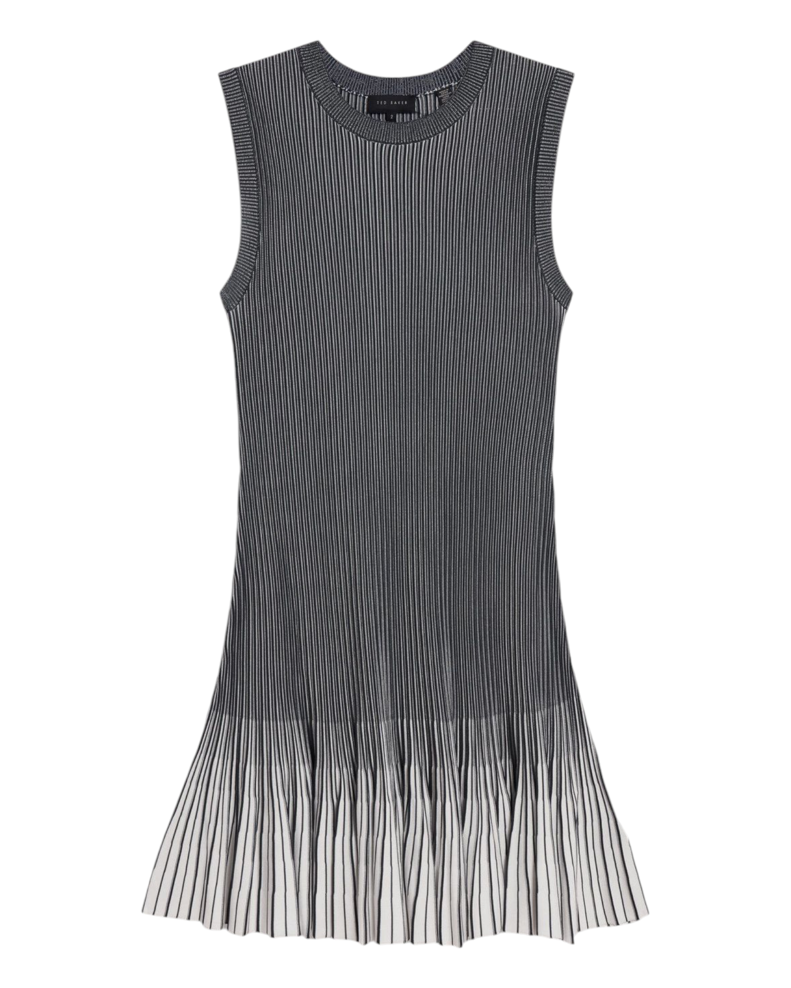 Ριμπ Φόρεμα με Ombre Εφέ LILYO