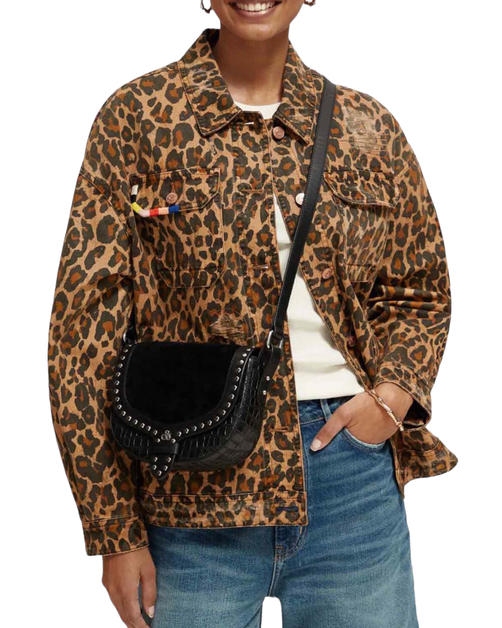 Jacket με animal print
