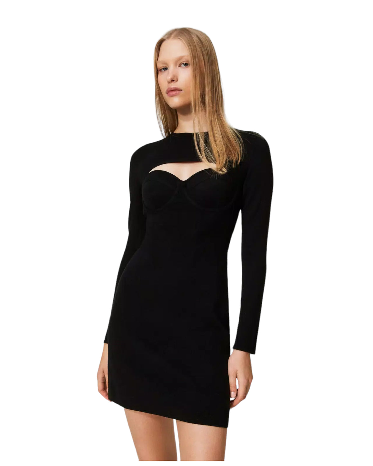 Φόρεμα Mini πλεκτό με άνοιγμα