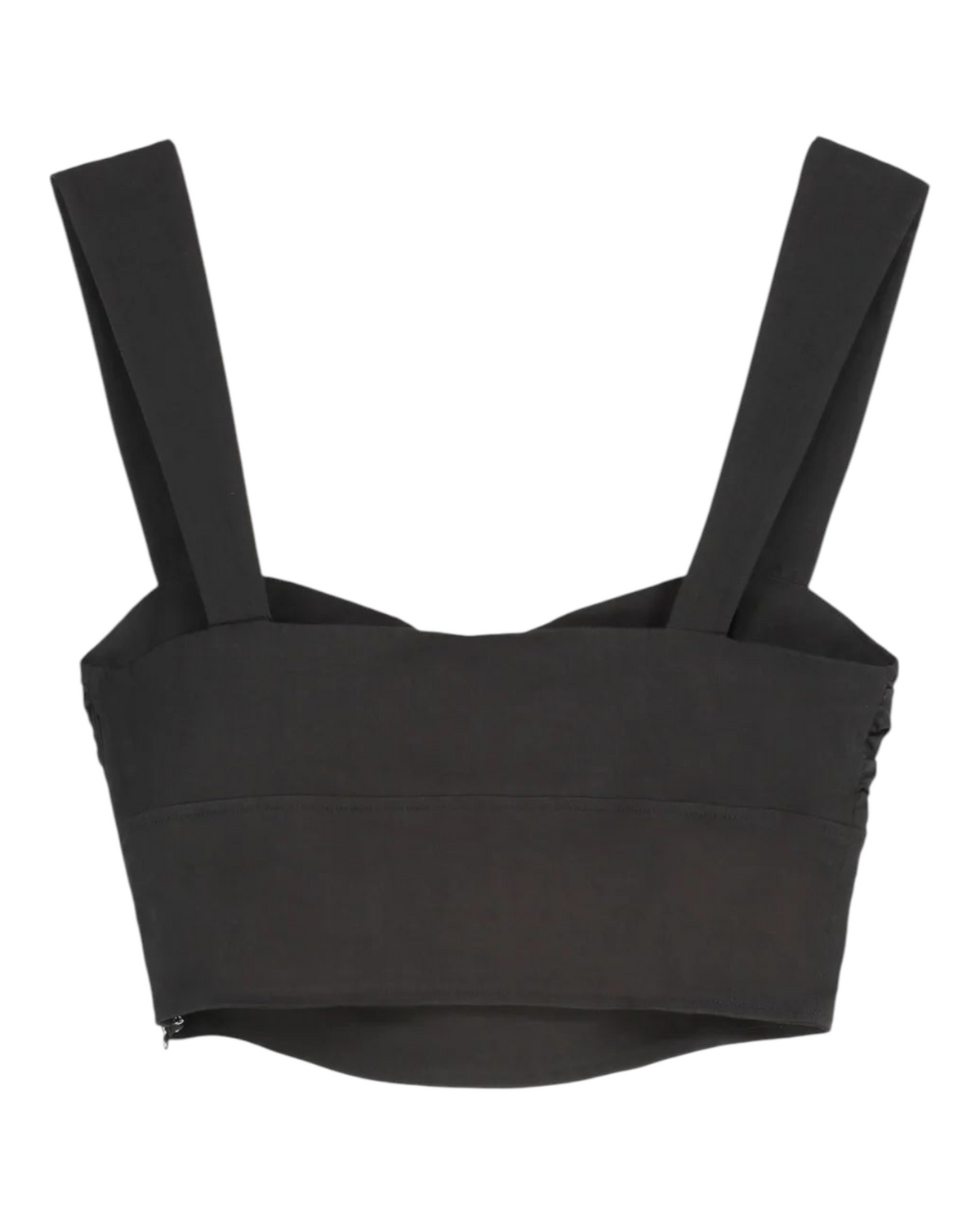 Λινό crop top με κουμπιά VOYAGER