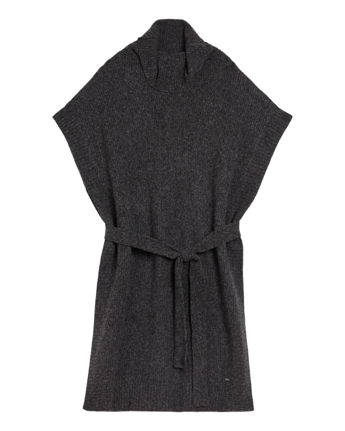 Κάπα πλεκτή με ζώνη DANLENA