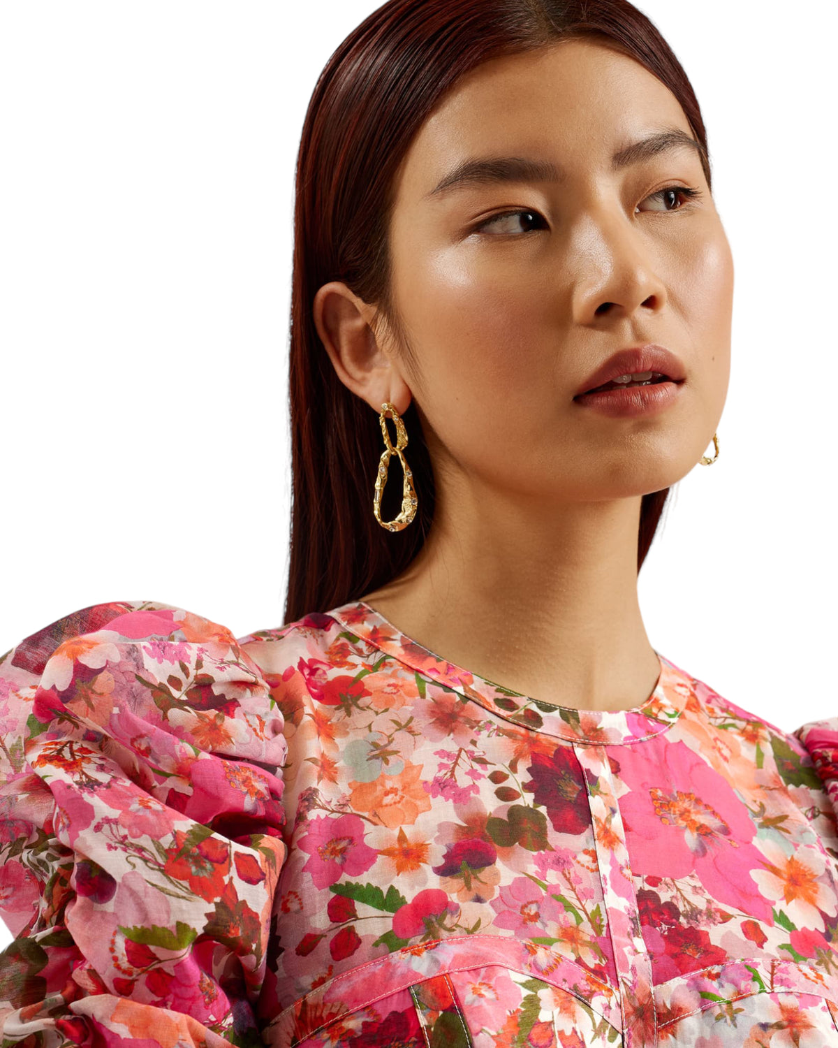 Φόρεμα Maxi με floral print ALIVIANO