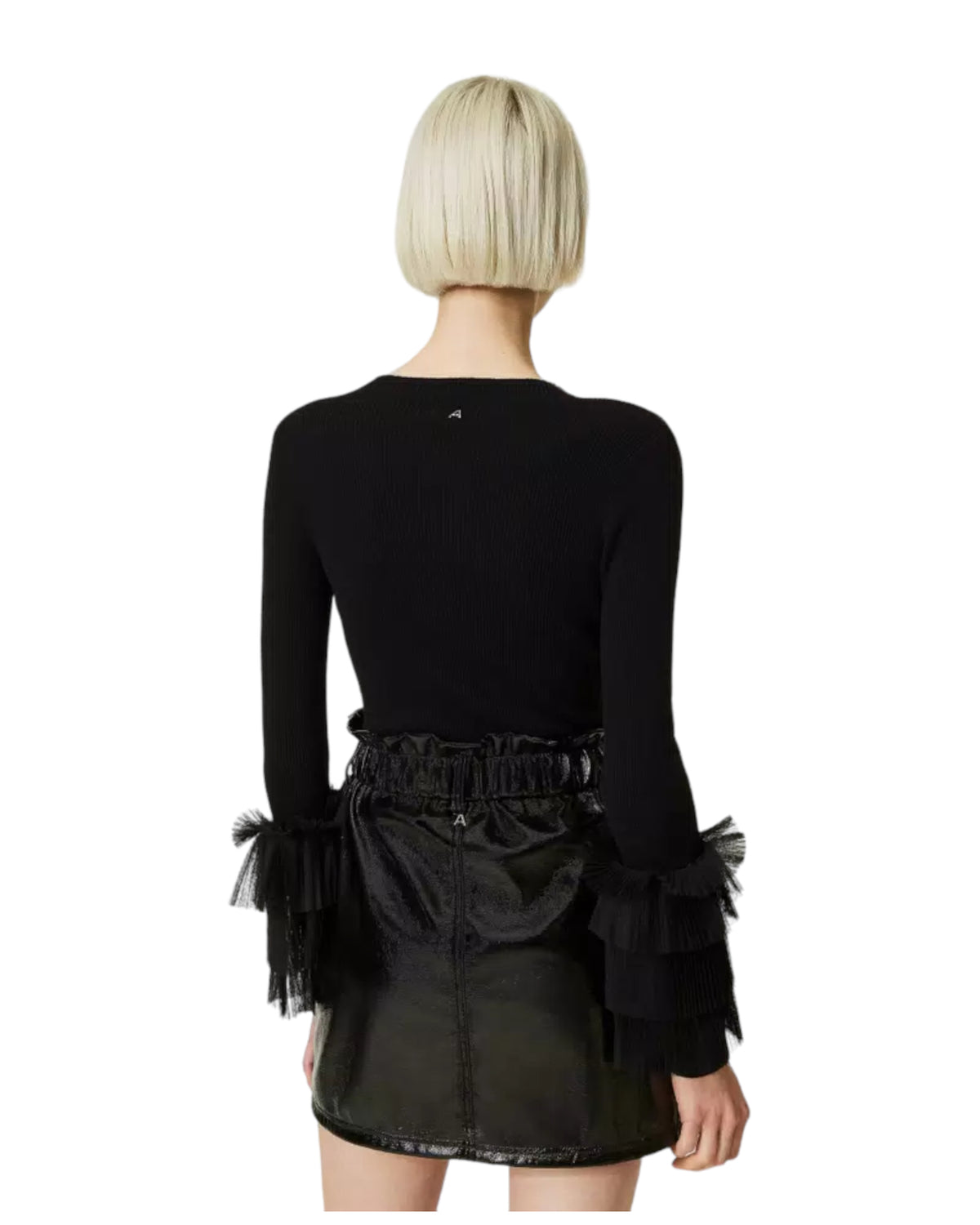 Μπλούζα μακρυμάνικη με τούλι