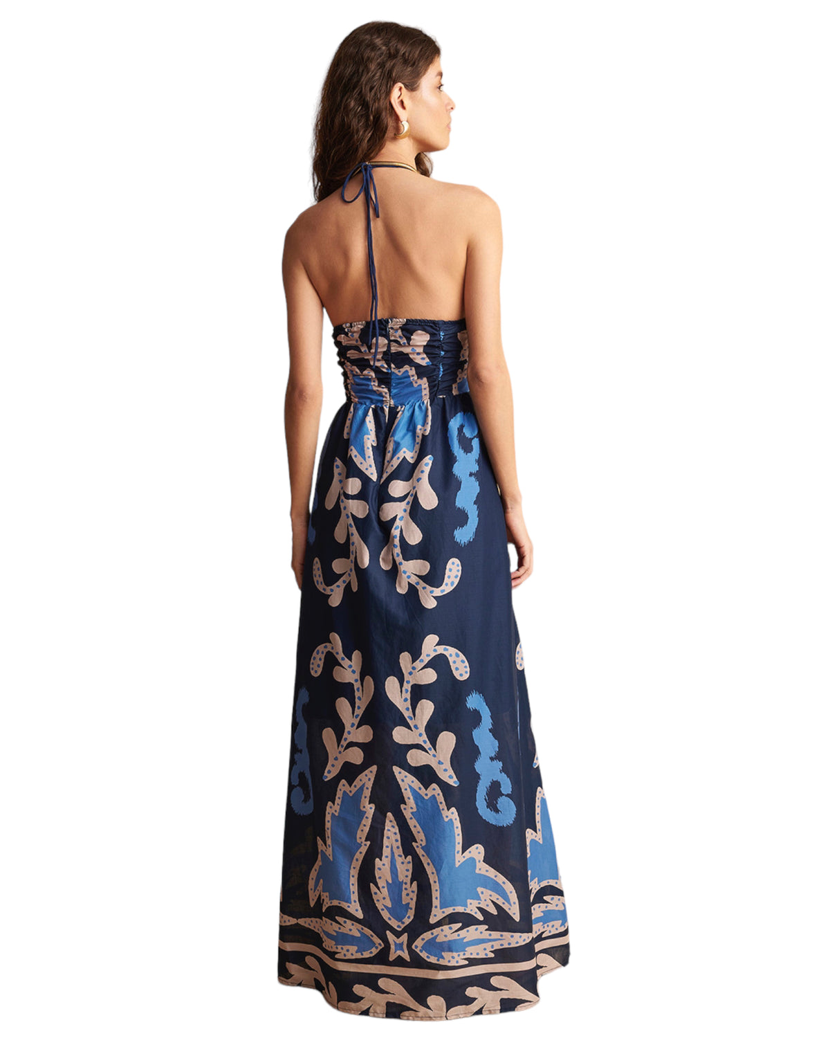 Φόρεμα Maxi με ιδιαίτερο print και δέσιμο