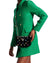 Velvet Mini Kensington τσάντα με κρύσταλλα