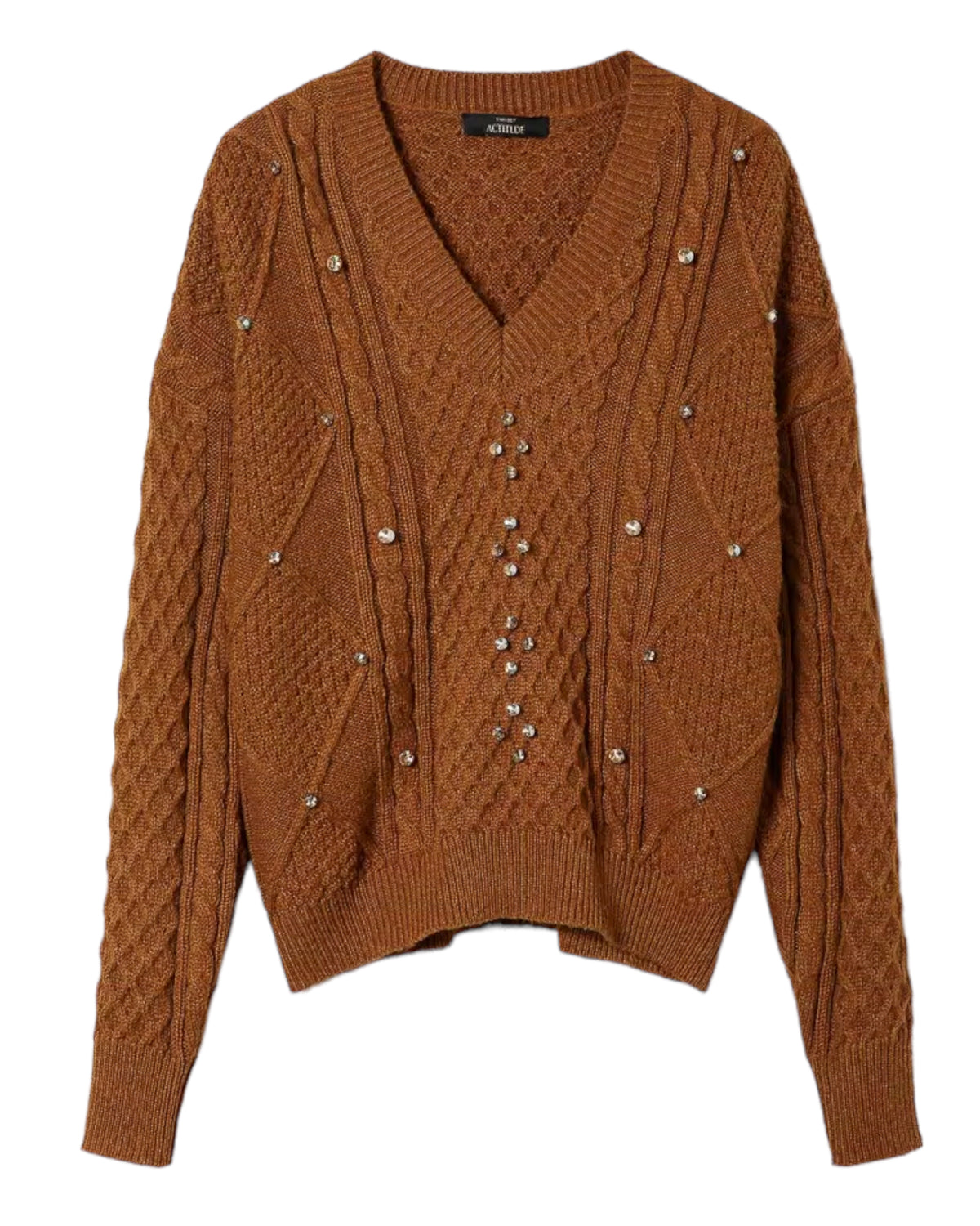 Πουλόβερ με μοχέρ και χειροποίητα κεντήματα