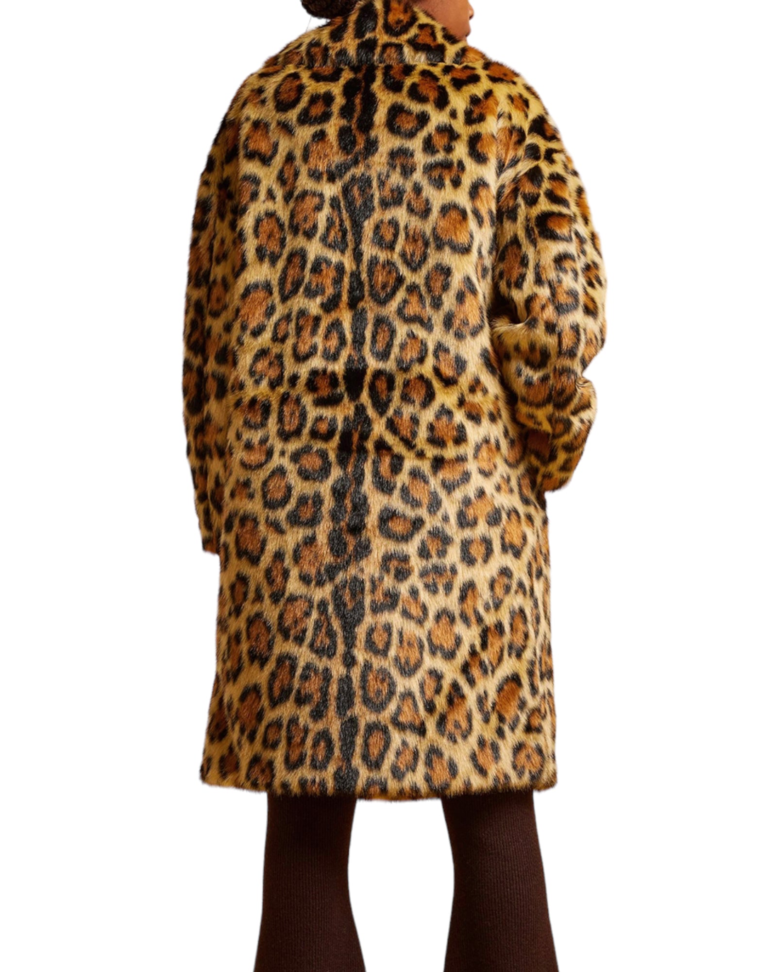 Παλτό Midi με animal print