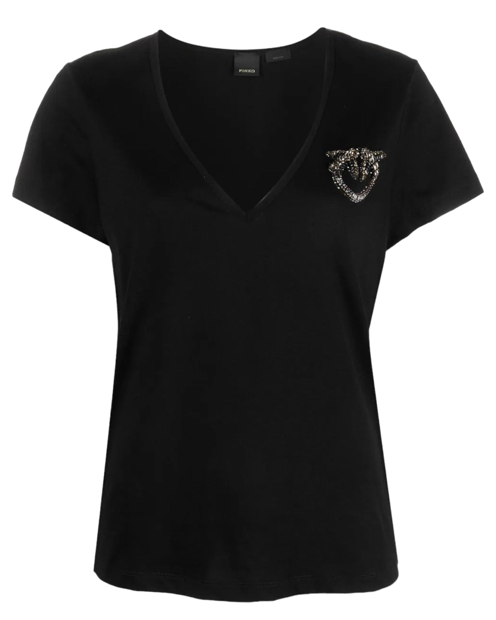 T-Shirt με V και λογότυπο TURBATO