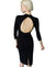 Φόρεμα Midi πλεκτό με cutout στην πλάτη