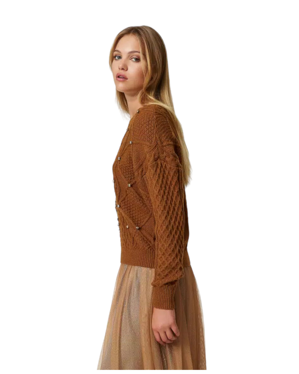 Πουλόβερ με μοχέρ και χειροποίητα κεντήματα