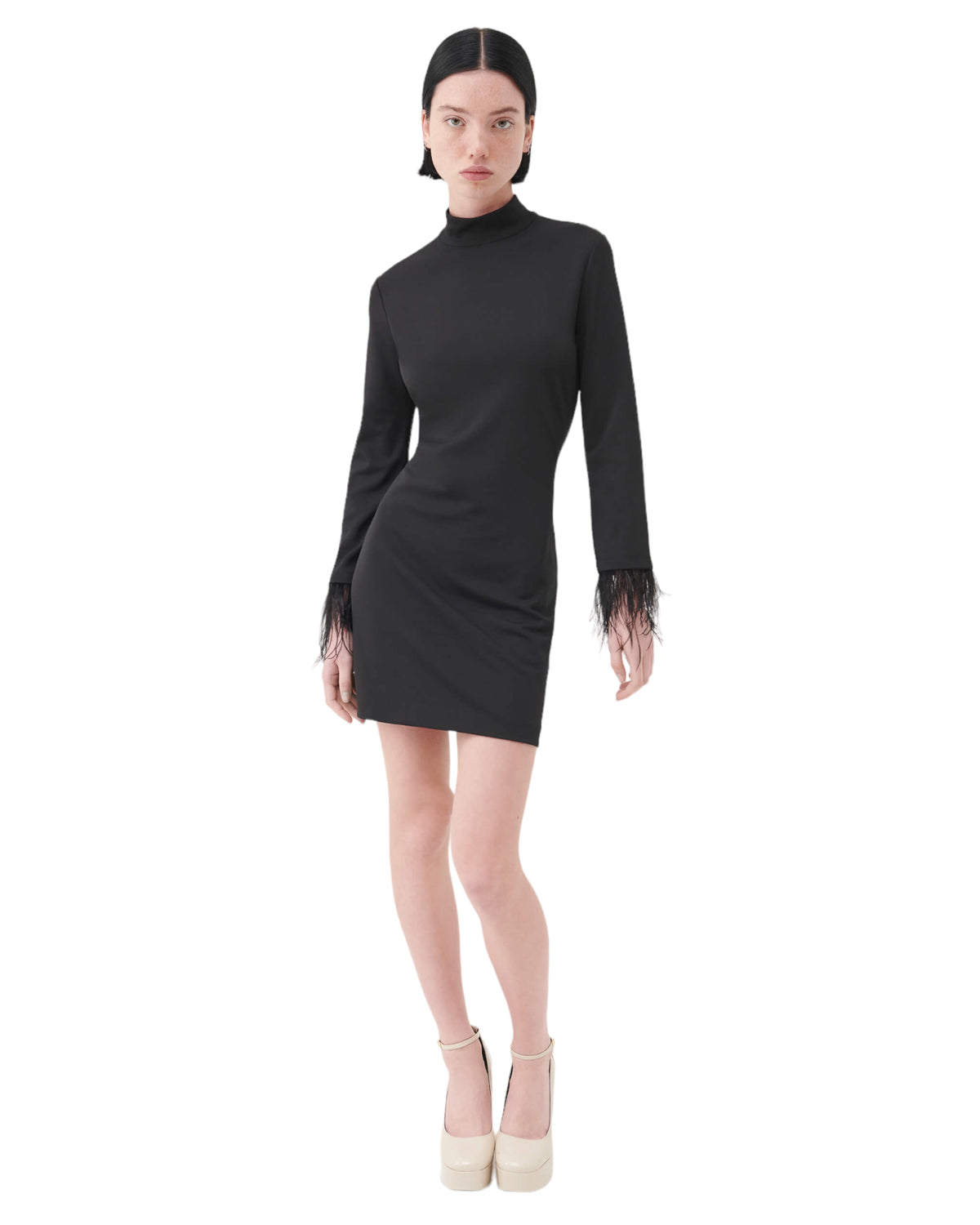 Φόρεμα Mini με πούπουλα IONE