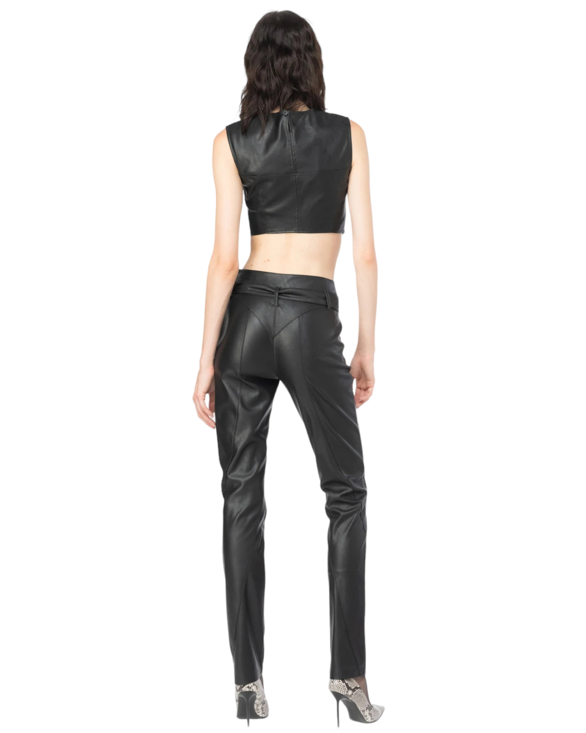 Παντελόνι ψηλόμεσο δερμάτινο HARDWARE