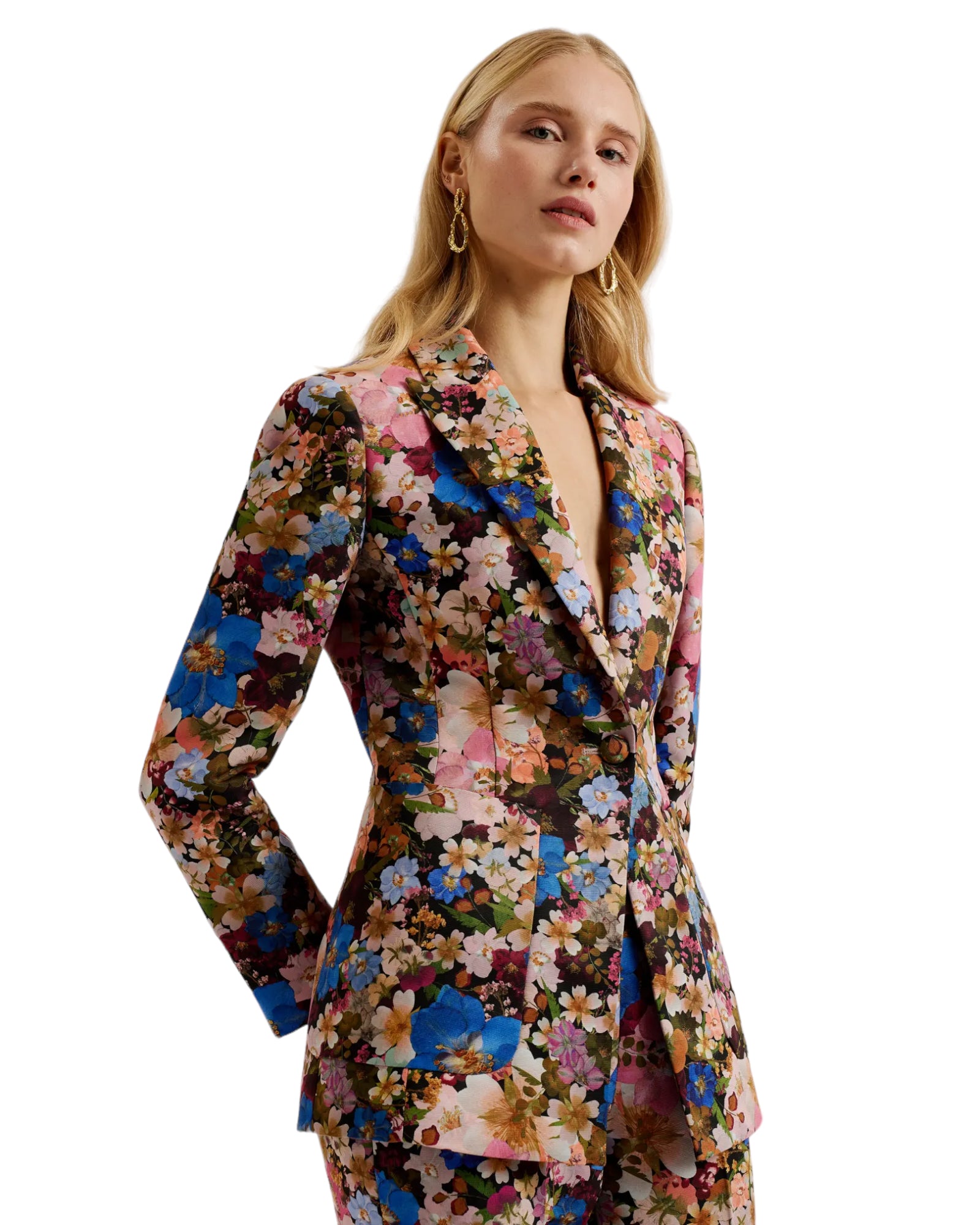 Blazer με floral print MADONIA