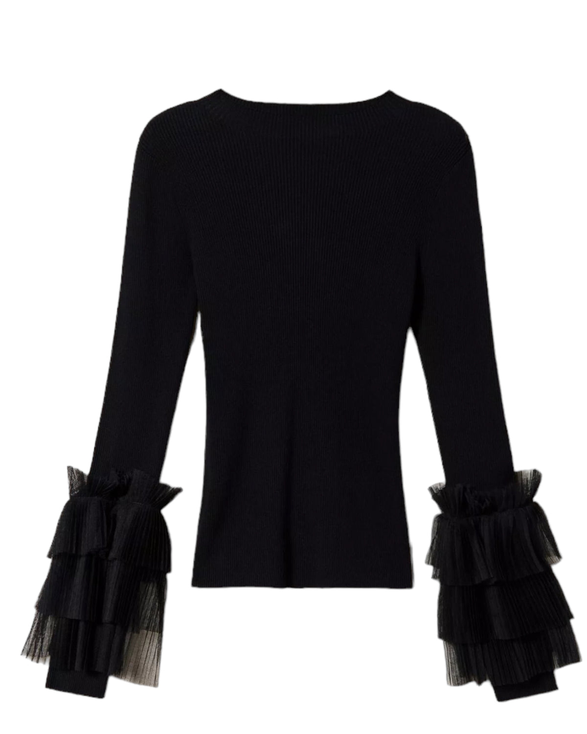 Μπλούζα μακρυμάνικη με τούλι