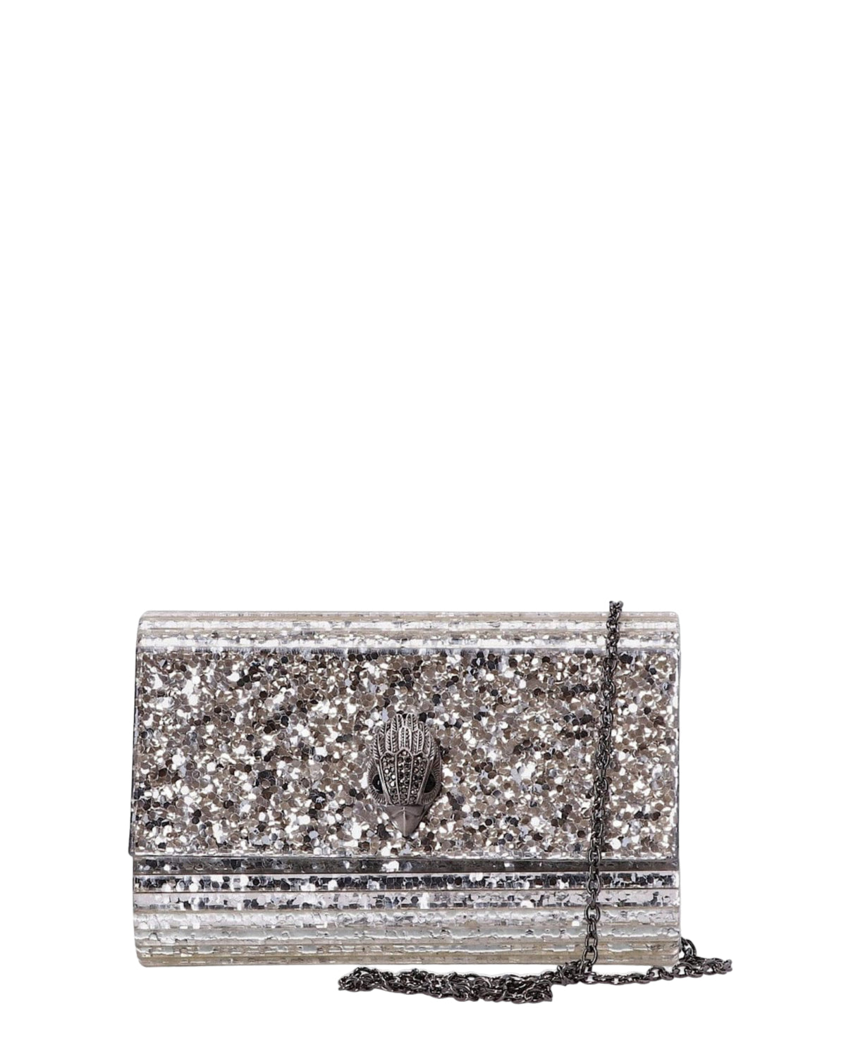 Clutch ασημένιο PARTY EAGLE DRENCH
