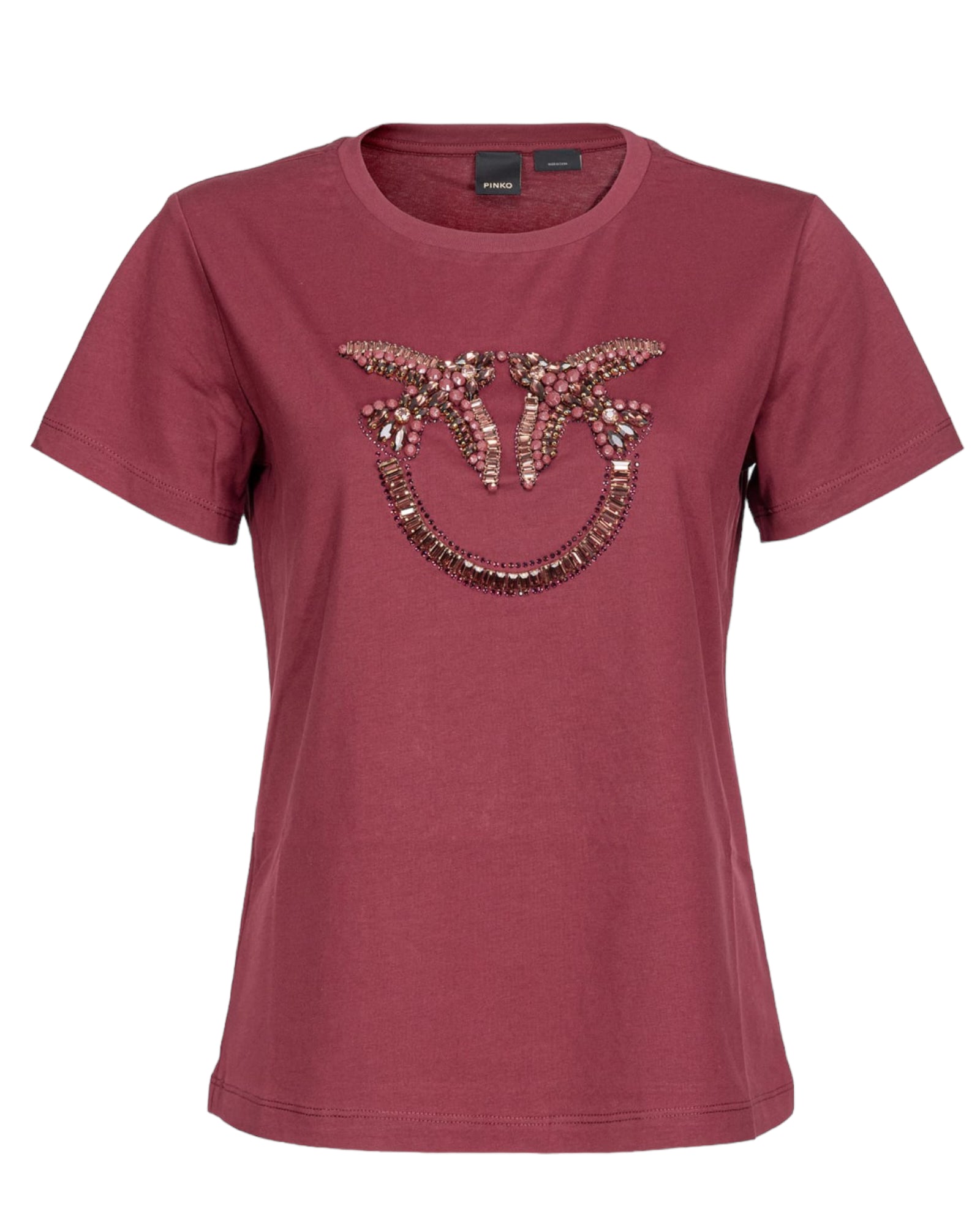 T-Shirt με λογότυπο με χάντρες QUENTIN