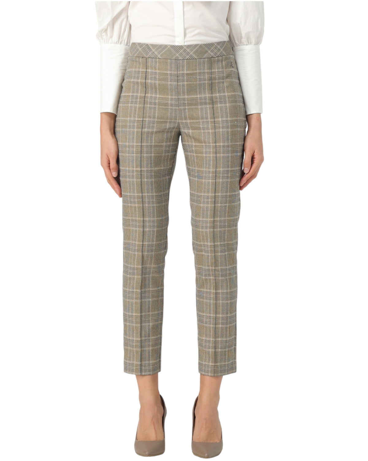 Παντελόνι ψηλόμεσο καρό