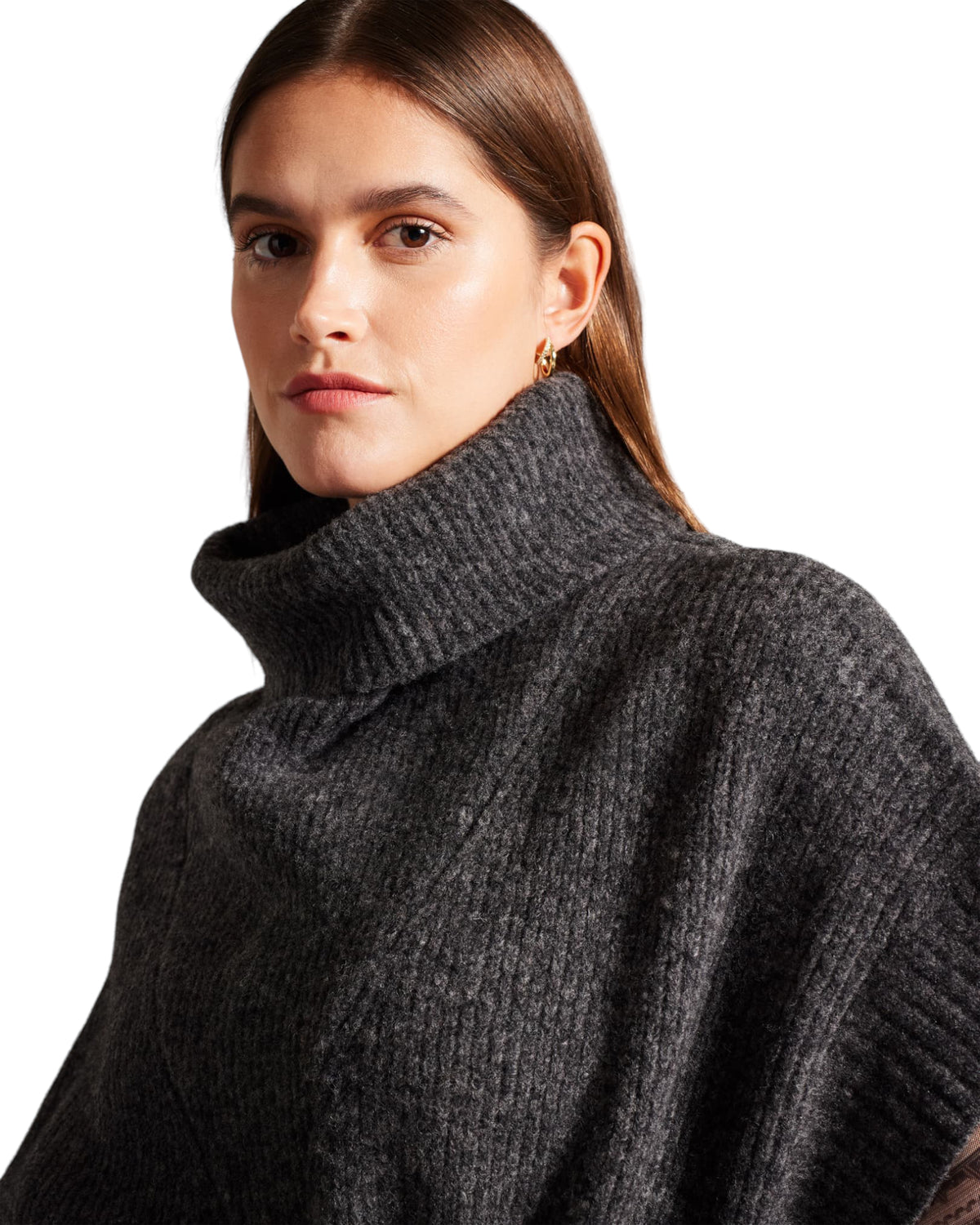 Κάπα πλεκτή με ζώνη DANLENA