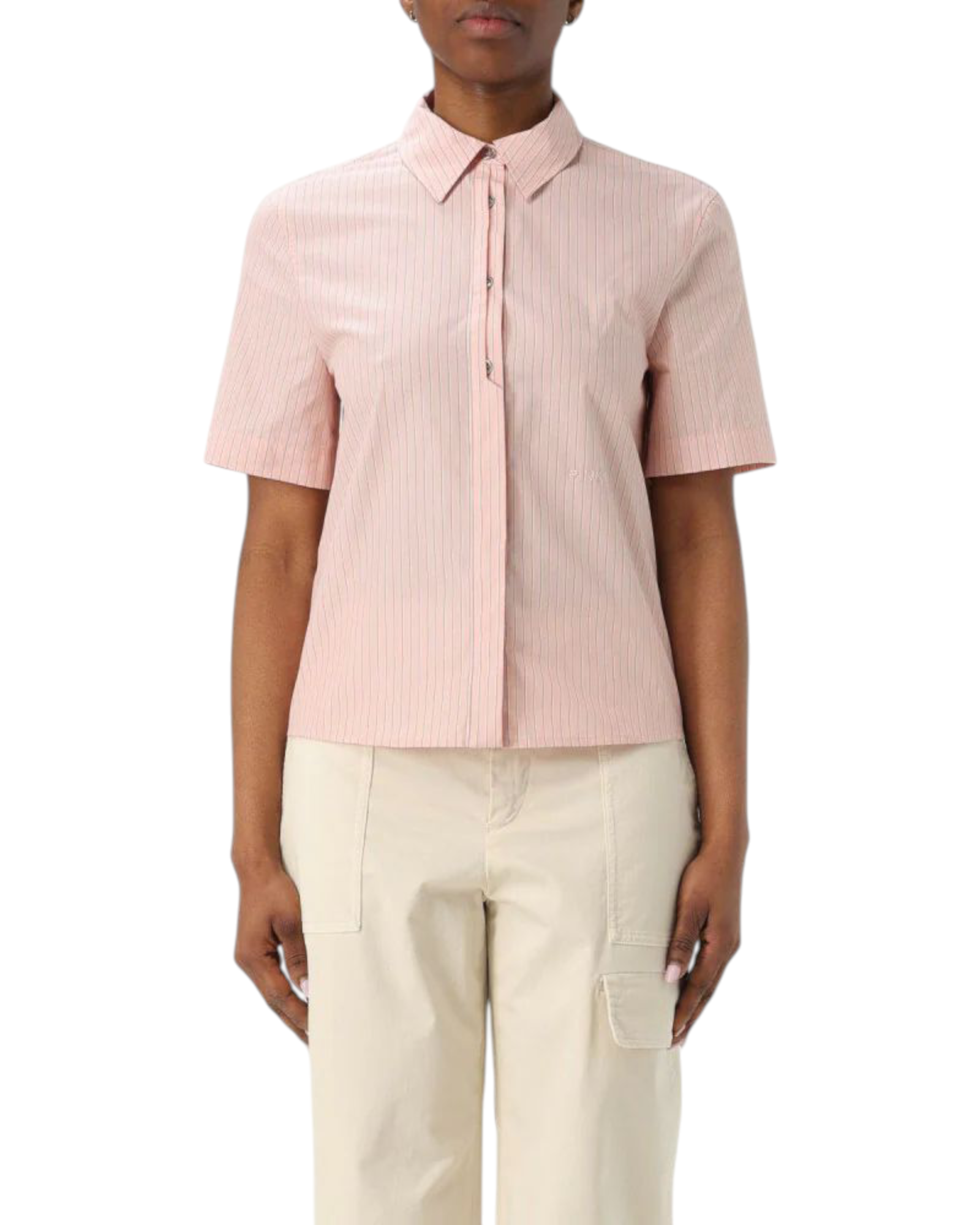 Βαμβακερό πουκάμισο με κάθετες ρίγες INNUENDO