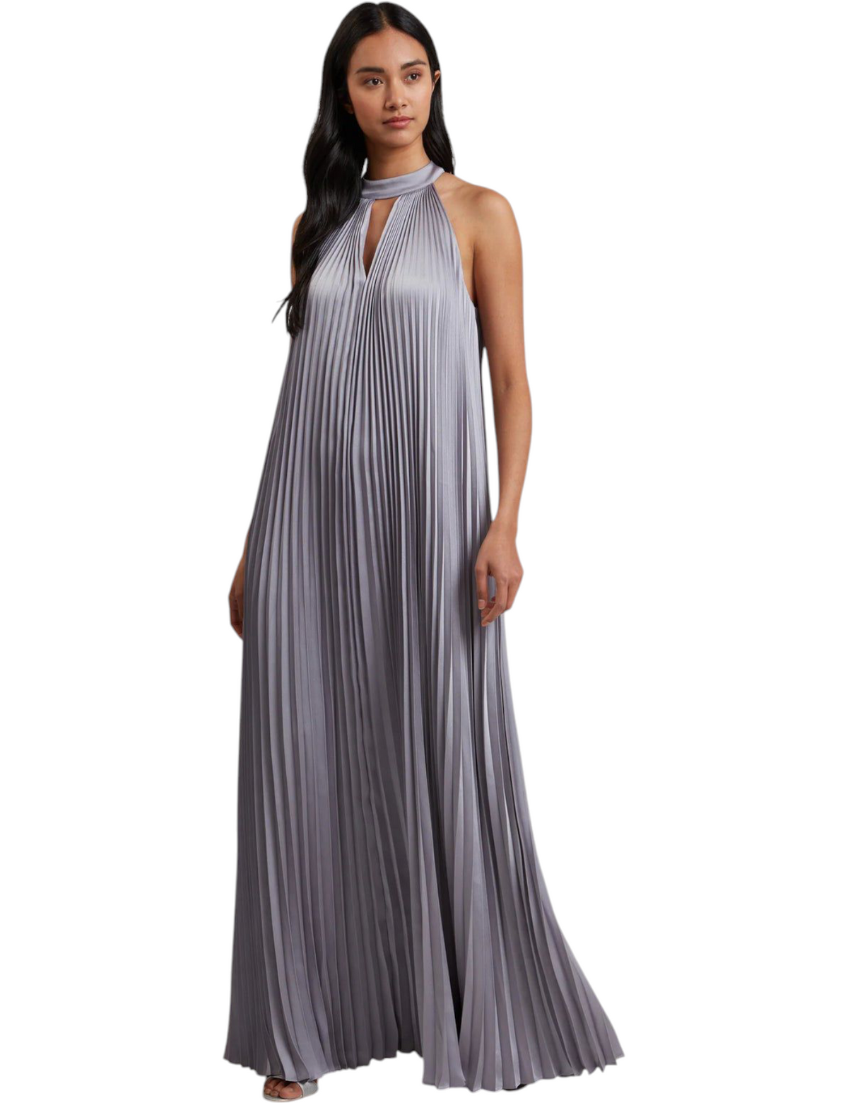 Πλισέ Μάξι Φόρεμα με V Grenya