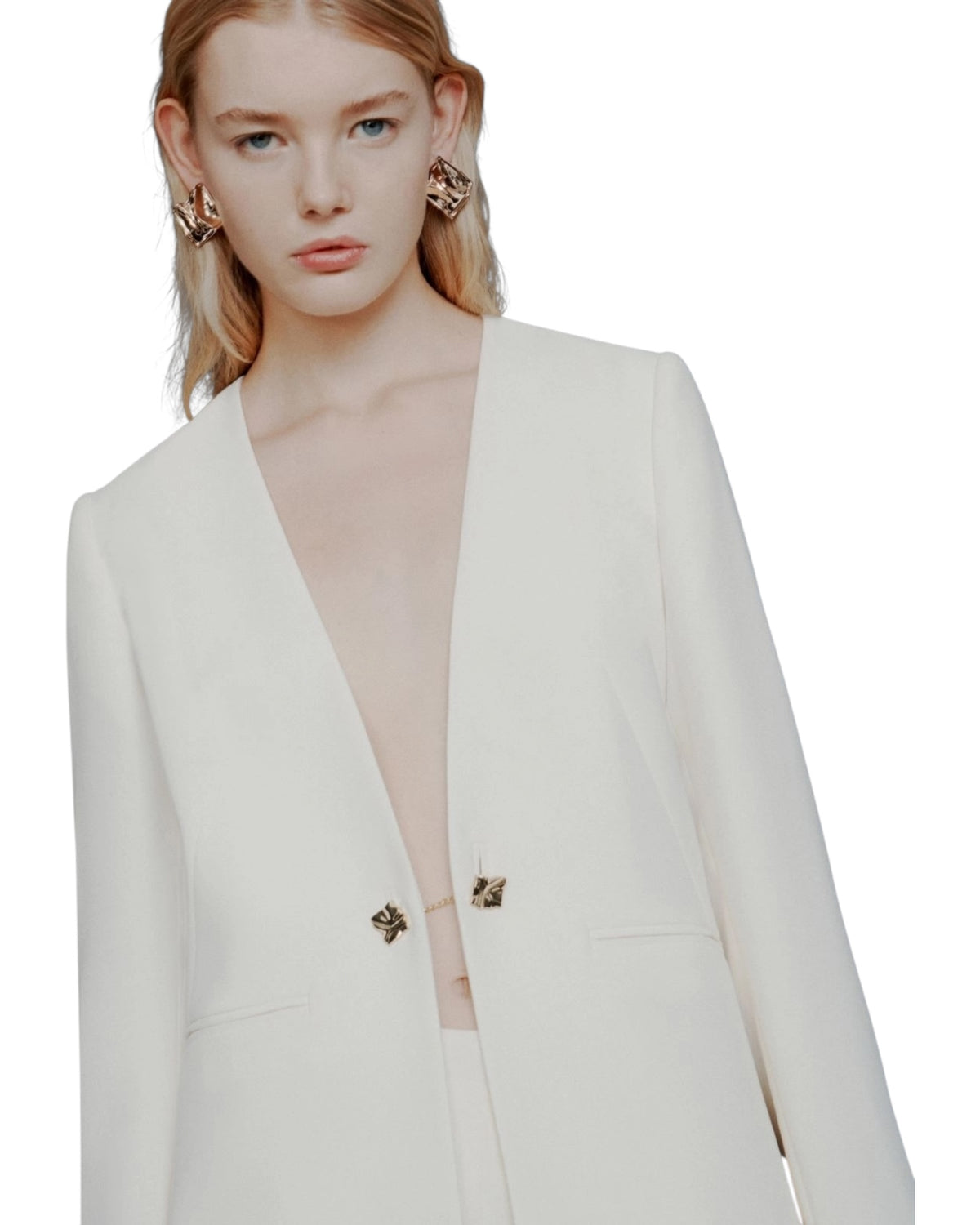 Σατέν σακάκι χωρίς γιακά MLTEFFIGE